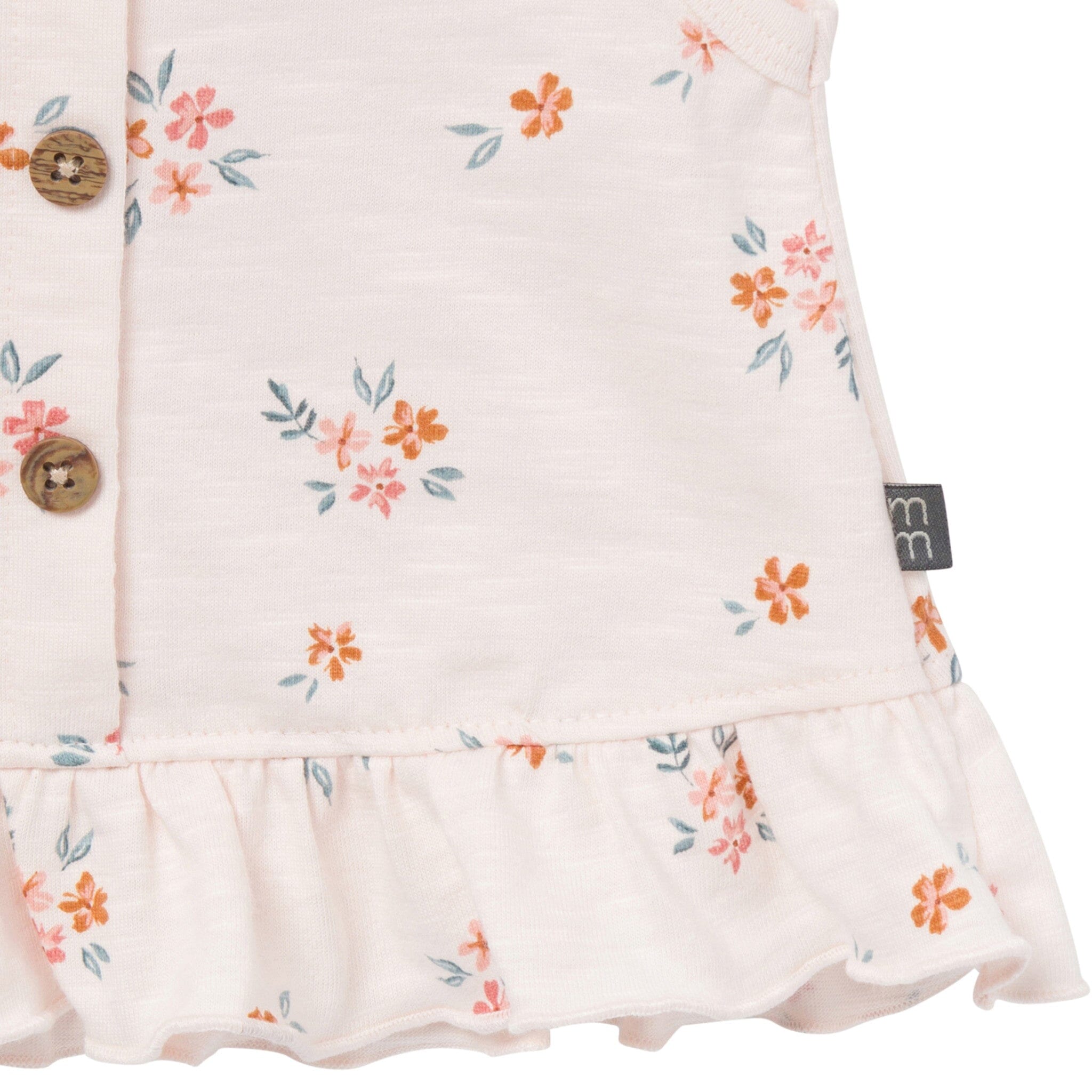 4-Piece Baby Girls Flower Bunches Sleeveless Peplum Tops and Shorts Set