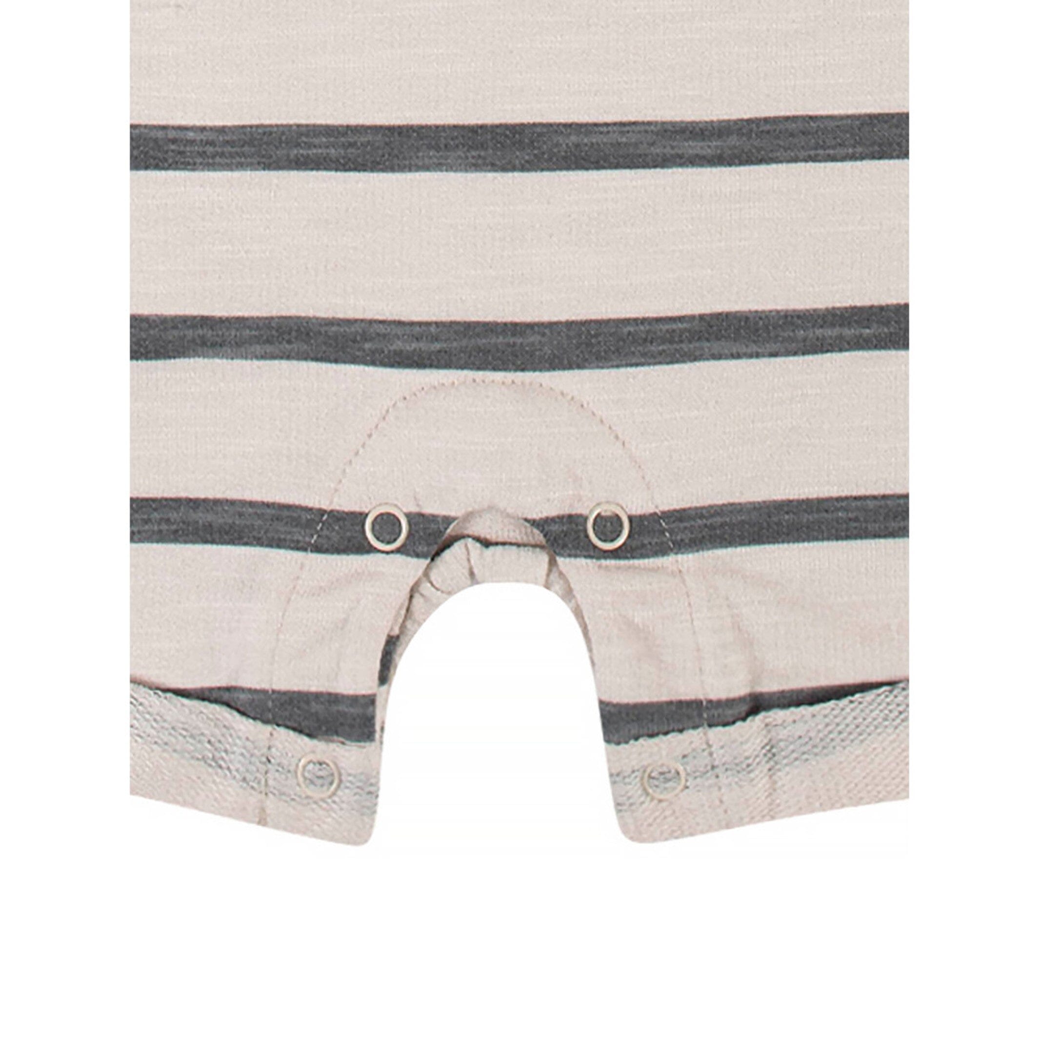 Baby Boys Stripe Short Sleeve Romper