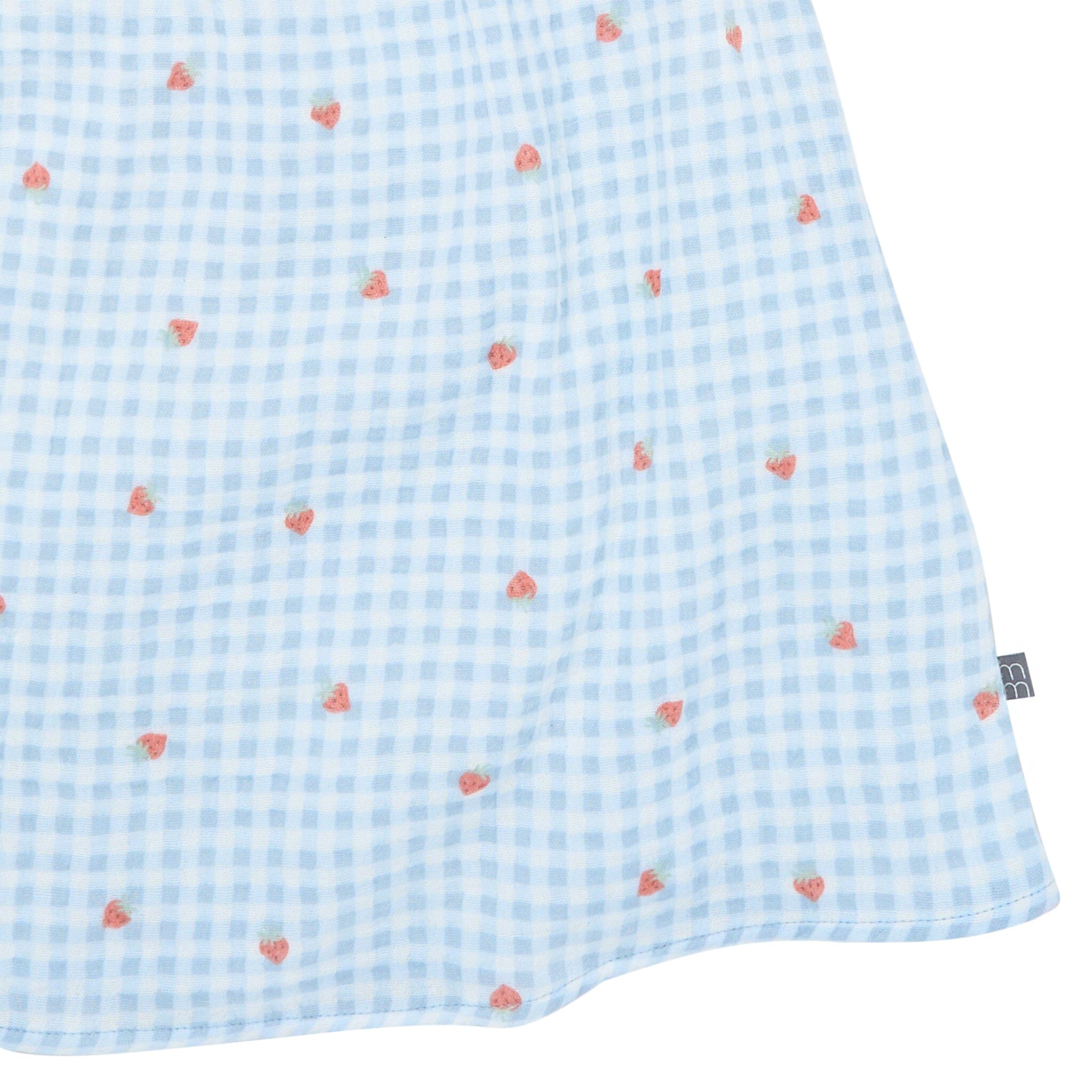 Infant & Toddler Girls Strawberry Gingham Puff Sleeve Dress