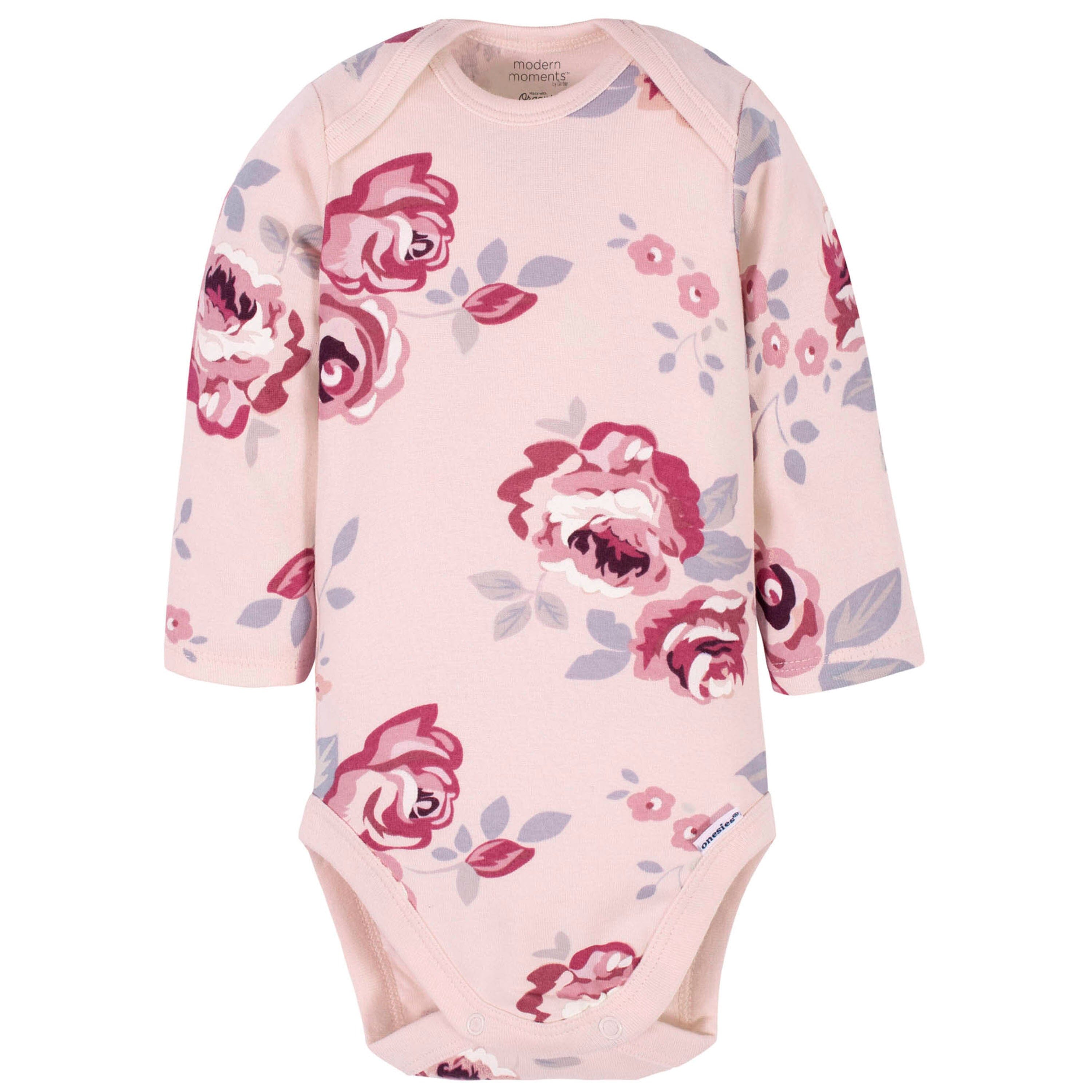 6-Piece Baby Girls Floral Onesies Brand Bodysuits, Pants, and Headbands Set