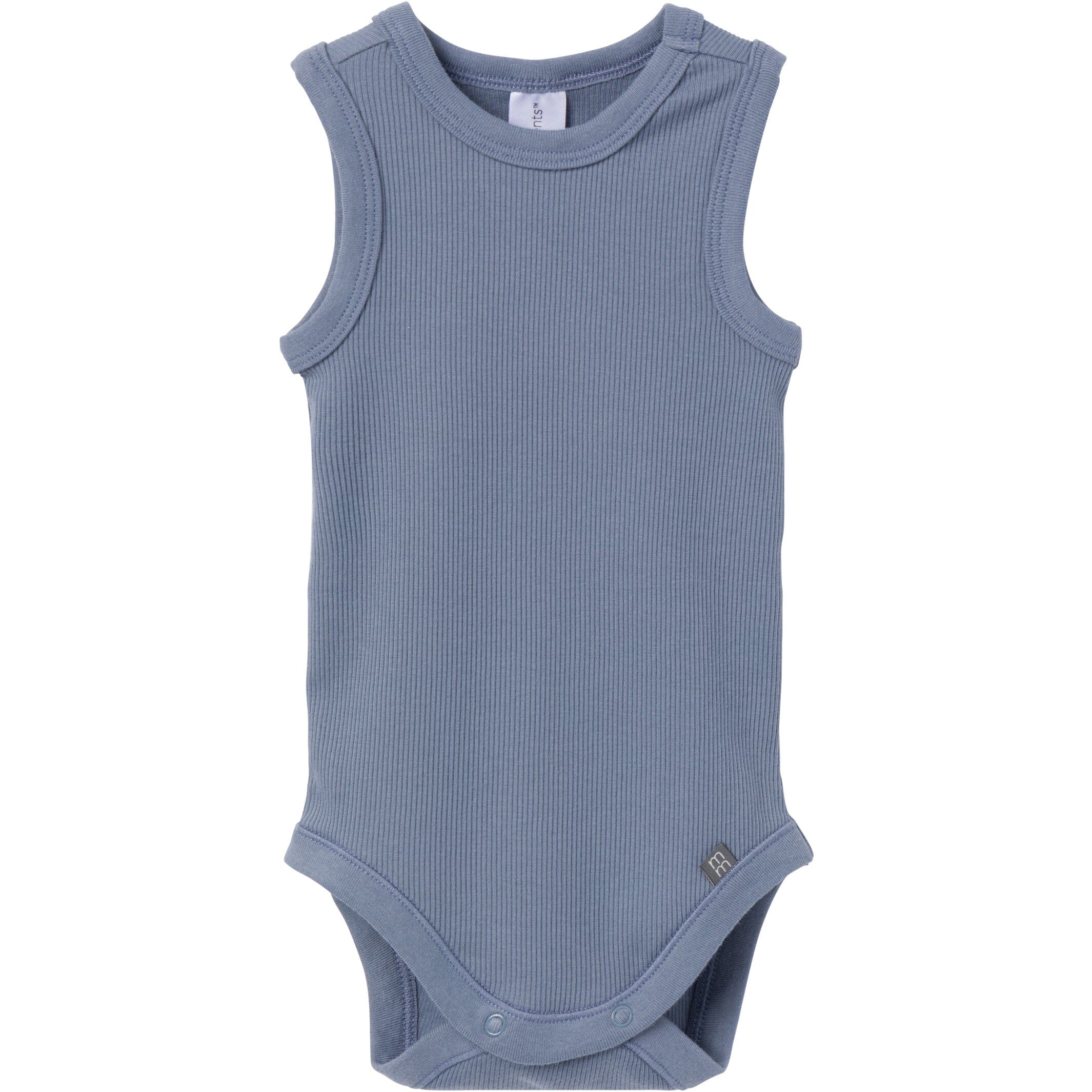 4-Piece Baby Boys Tan & Blue Bodysuits and Shorts Set