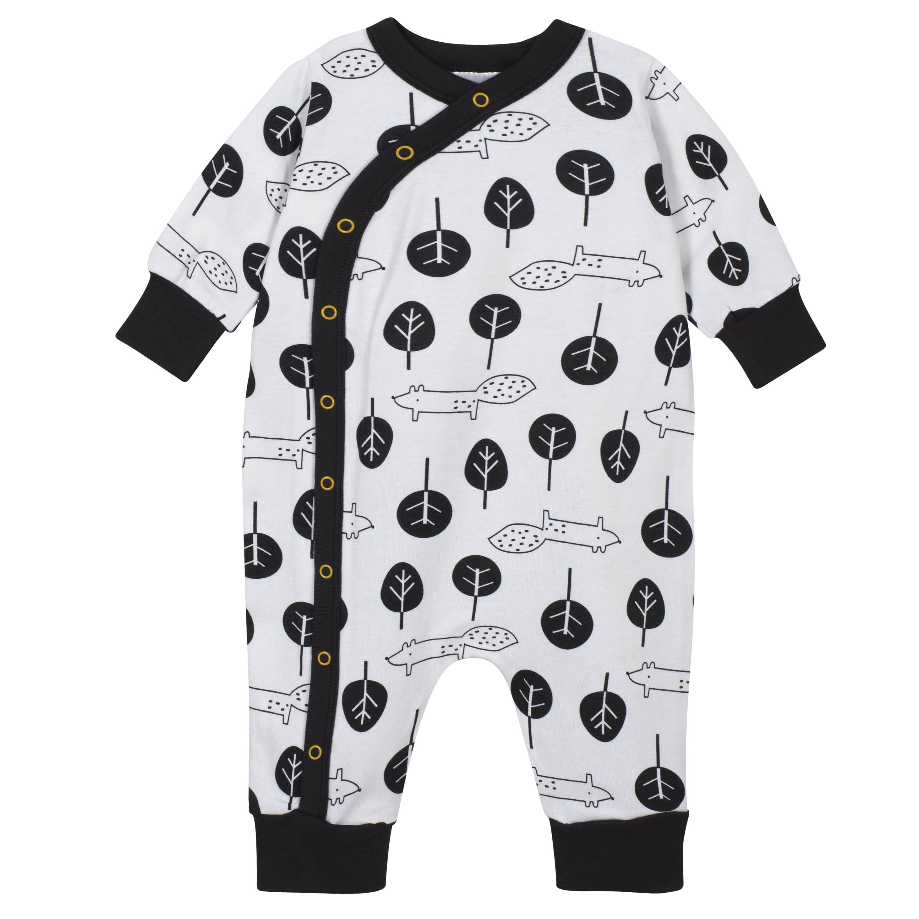 Gerber 4-Piece Baby Boys Coverall and Cap Gift Set