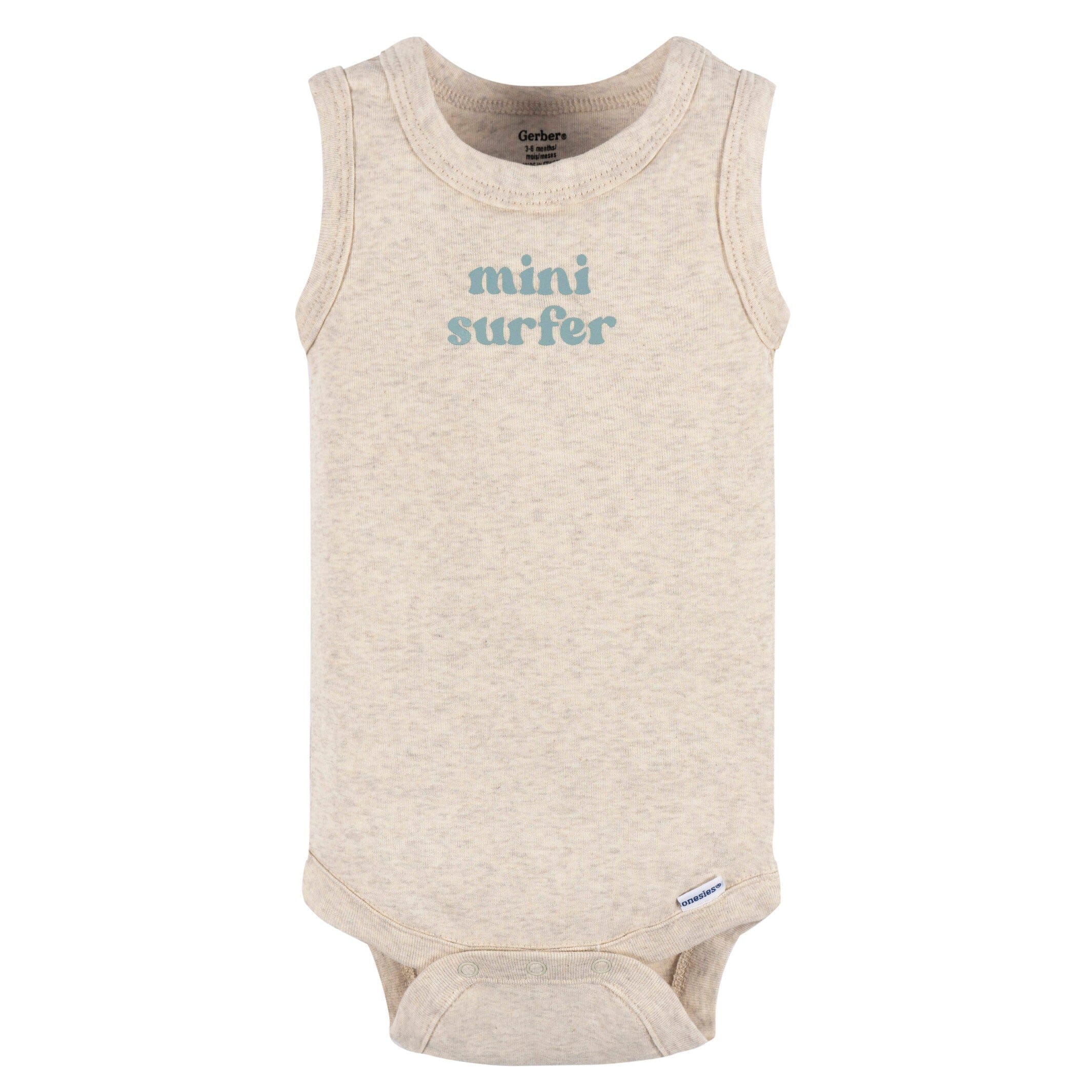 4-Pack Baby Boys Surfer Sleeveless Onesies Bodysuits