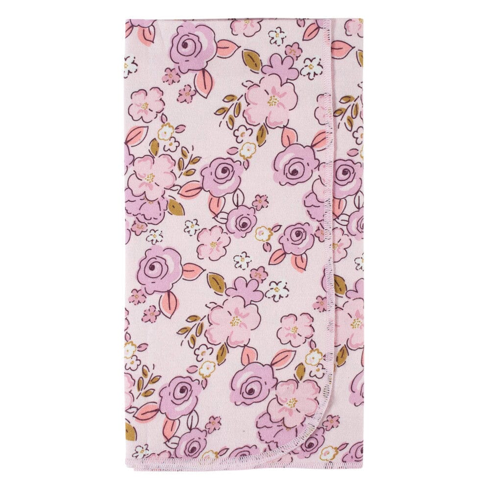 4-Pack Baby Girls Princess Flannel Receiving Blankets