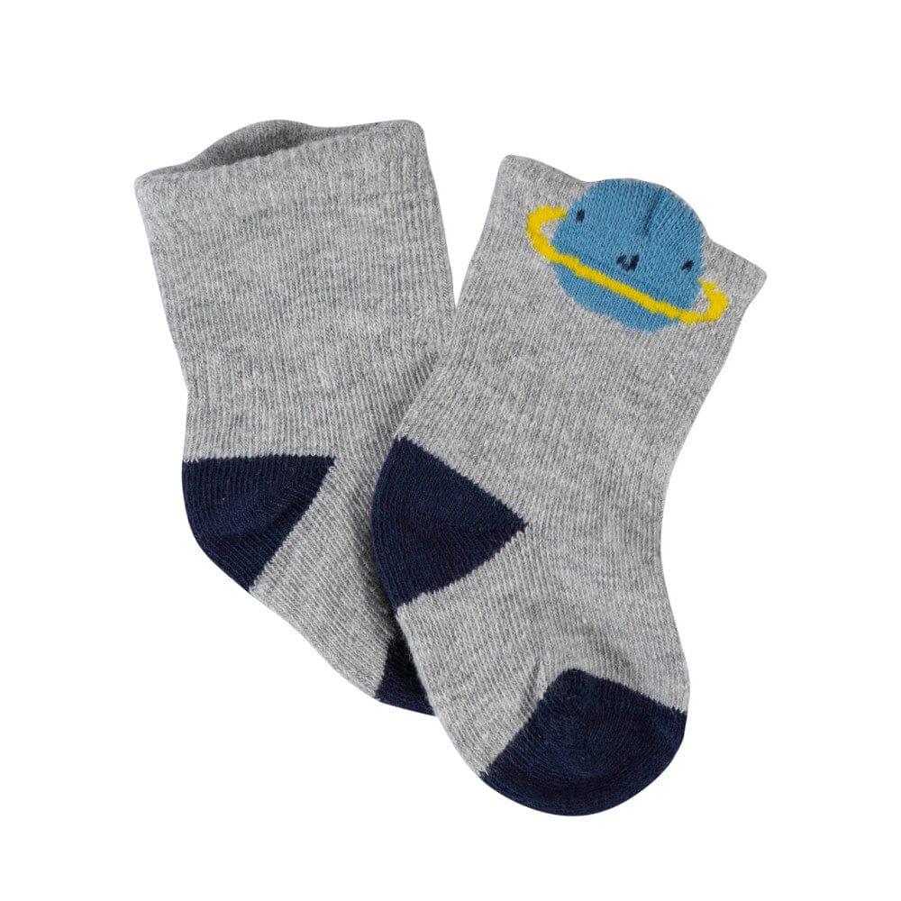 8-Piece Baby Boys Space Wiggle-Proof Socks