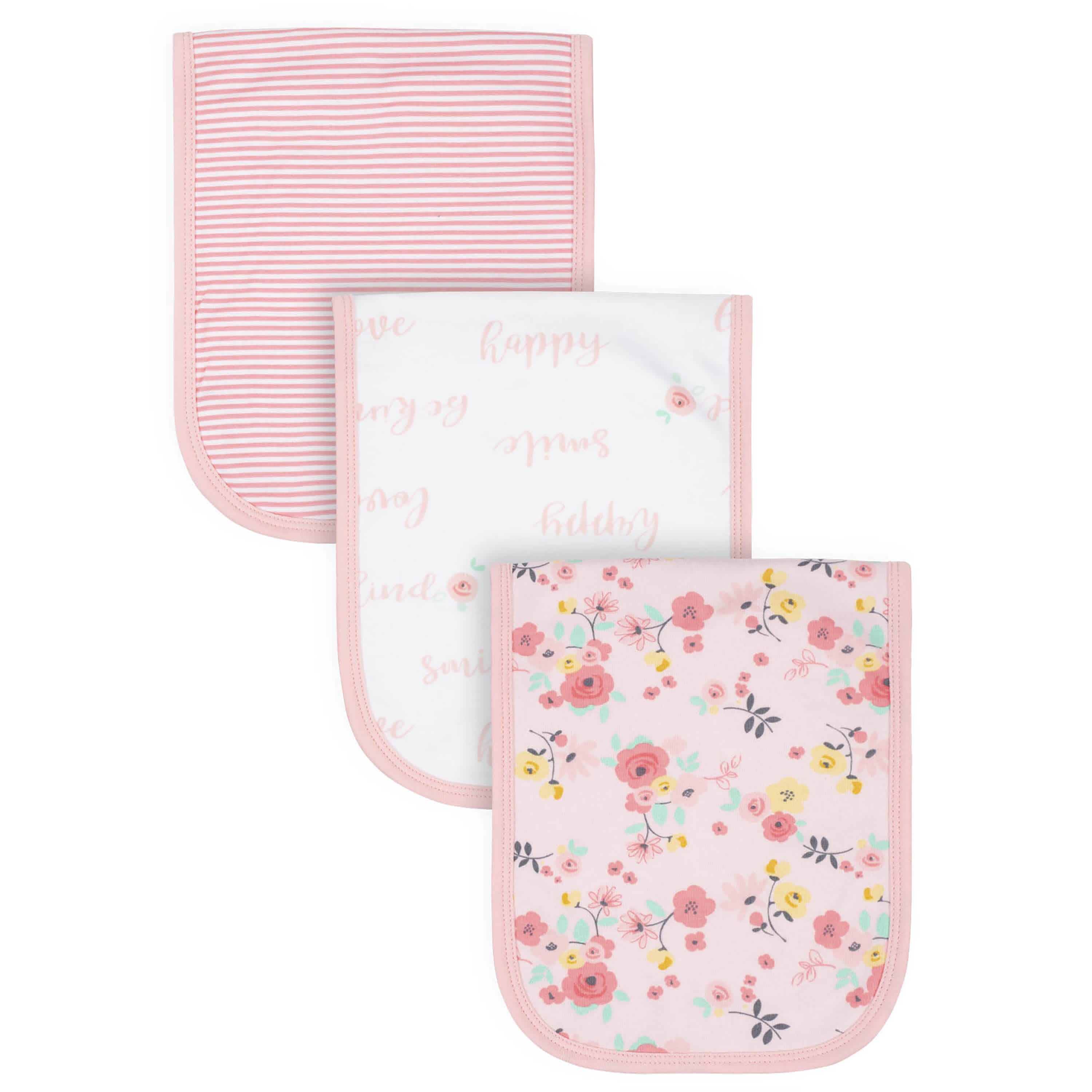 25-Piece Baby Girls Love You Onesies Bodysuit, Sleep 'N Play, Take-Me-Home Set, Bib, Burp Cloth, Socks, Caps and Mittens Set