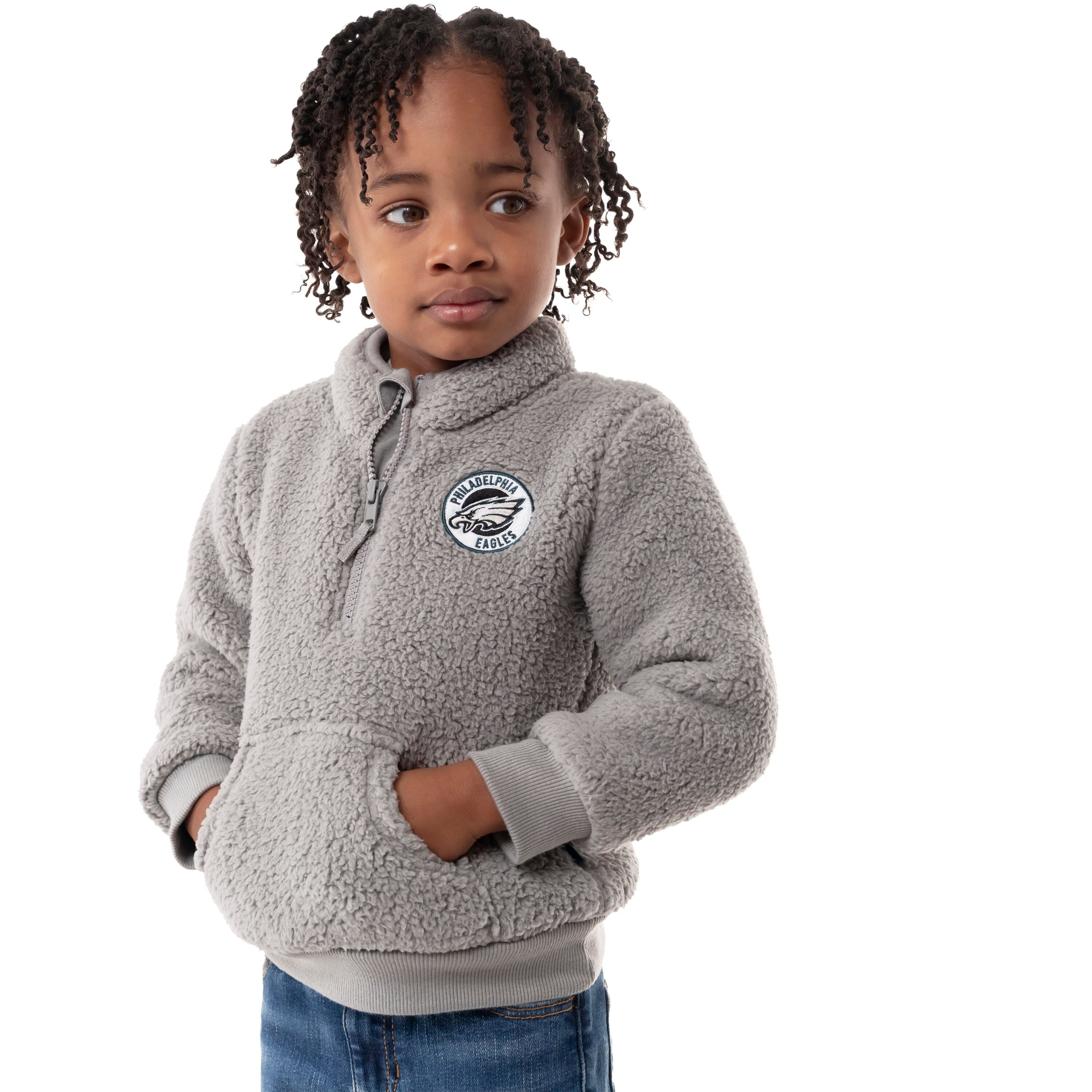 Infant & Toddler Philadelphia Eagles 1/4 Zip Sherpa Top