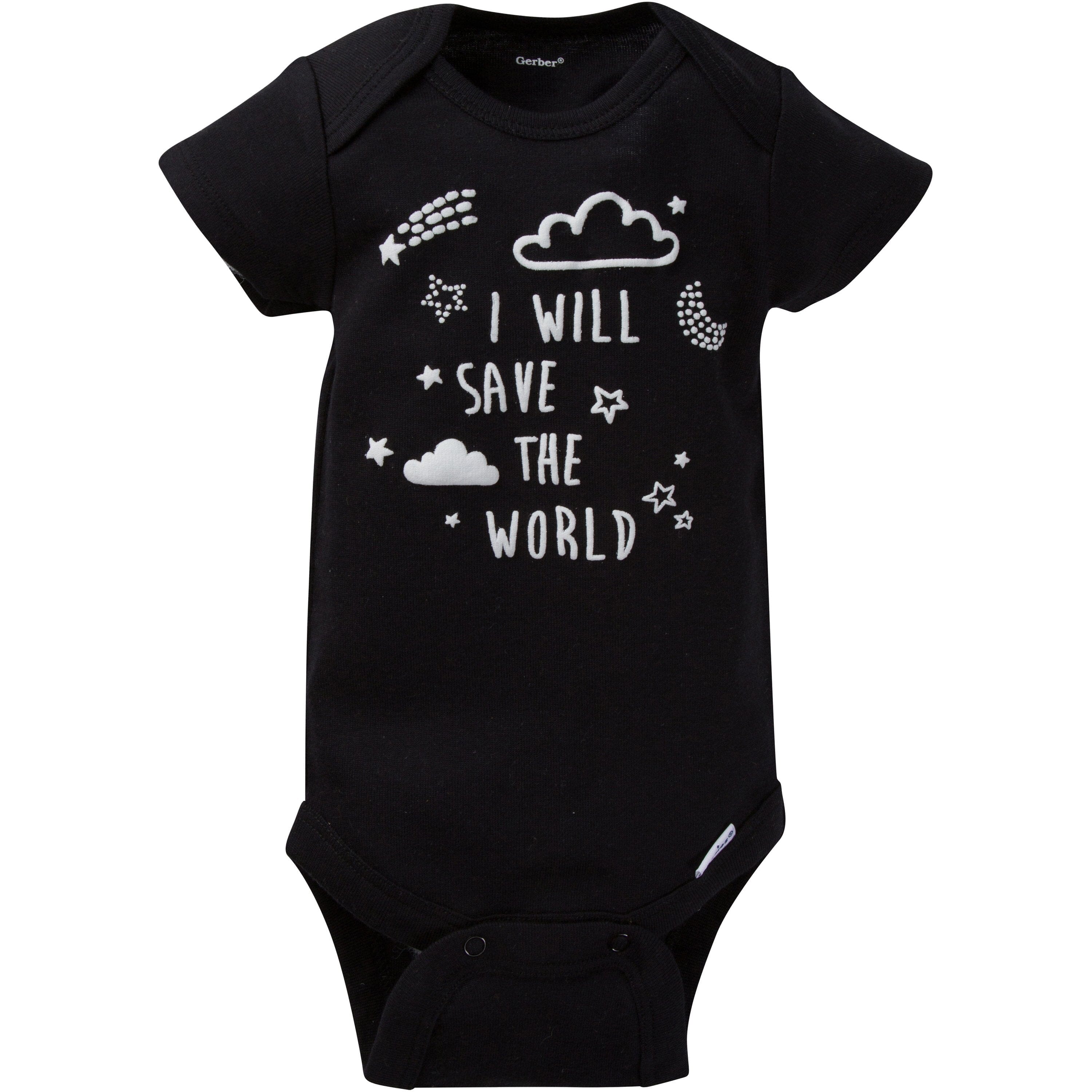 8-Pack Baby Neutral Short Sleeve Stars Onesies Bodysuits