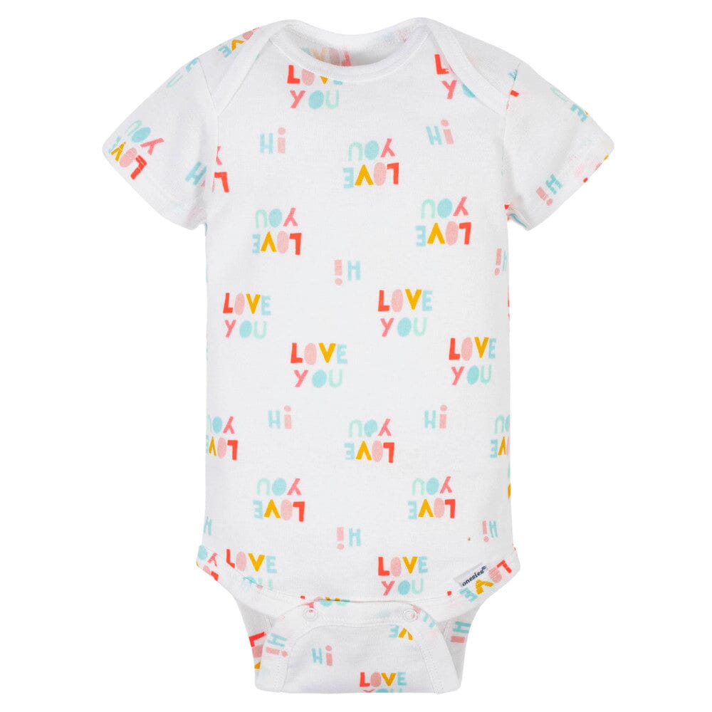 5-Pack Baby Girls Rainbow Onesies Bodysuits