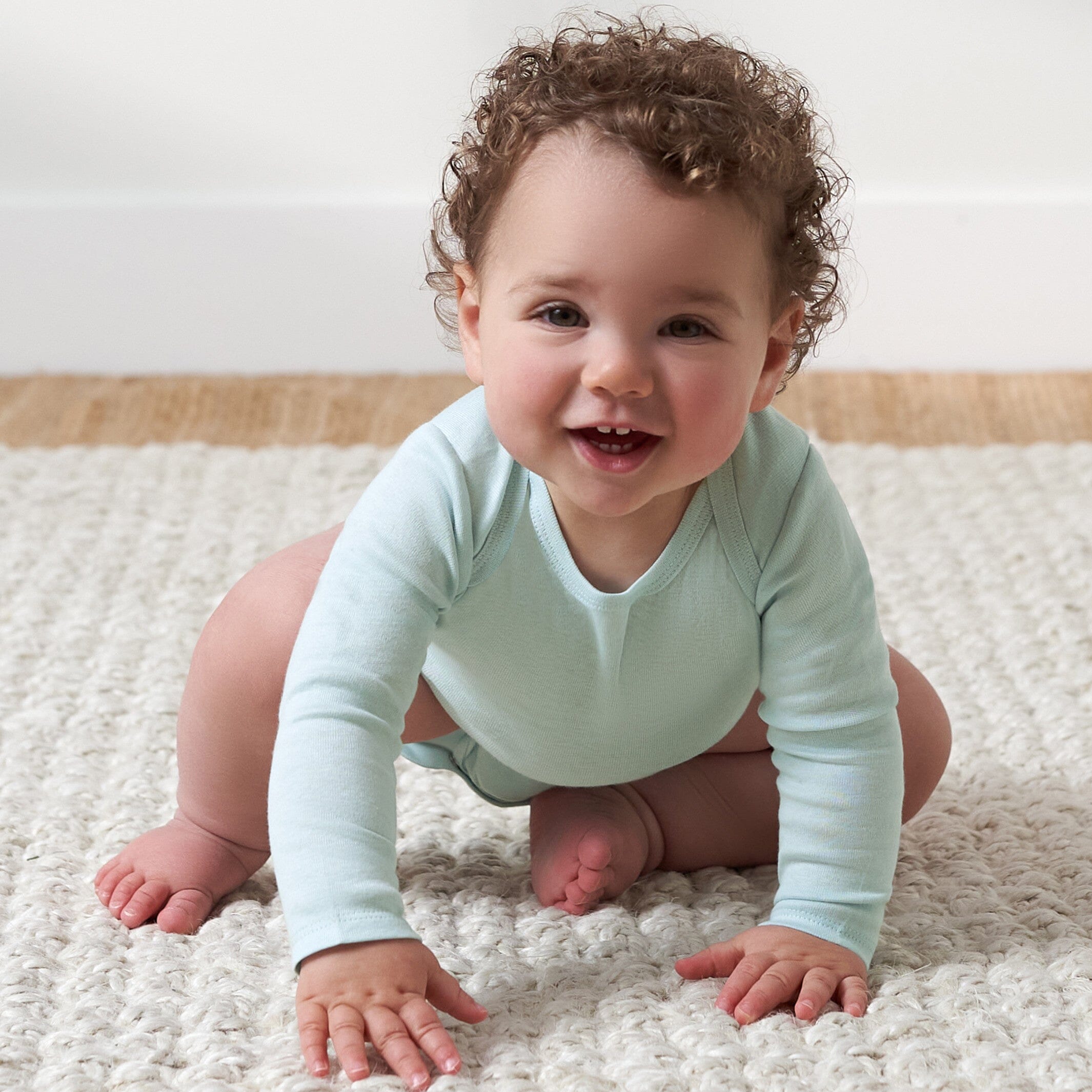 4-Pack Baby Neutral Blue/ Pink Long Sleeve Onesies Bodysuits