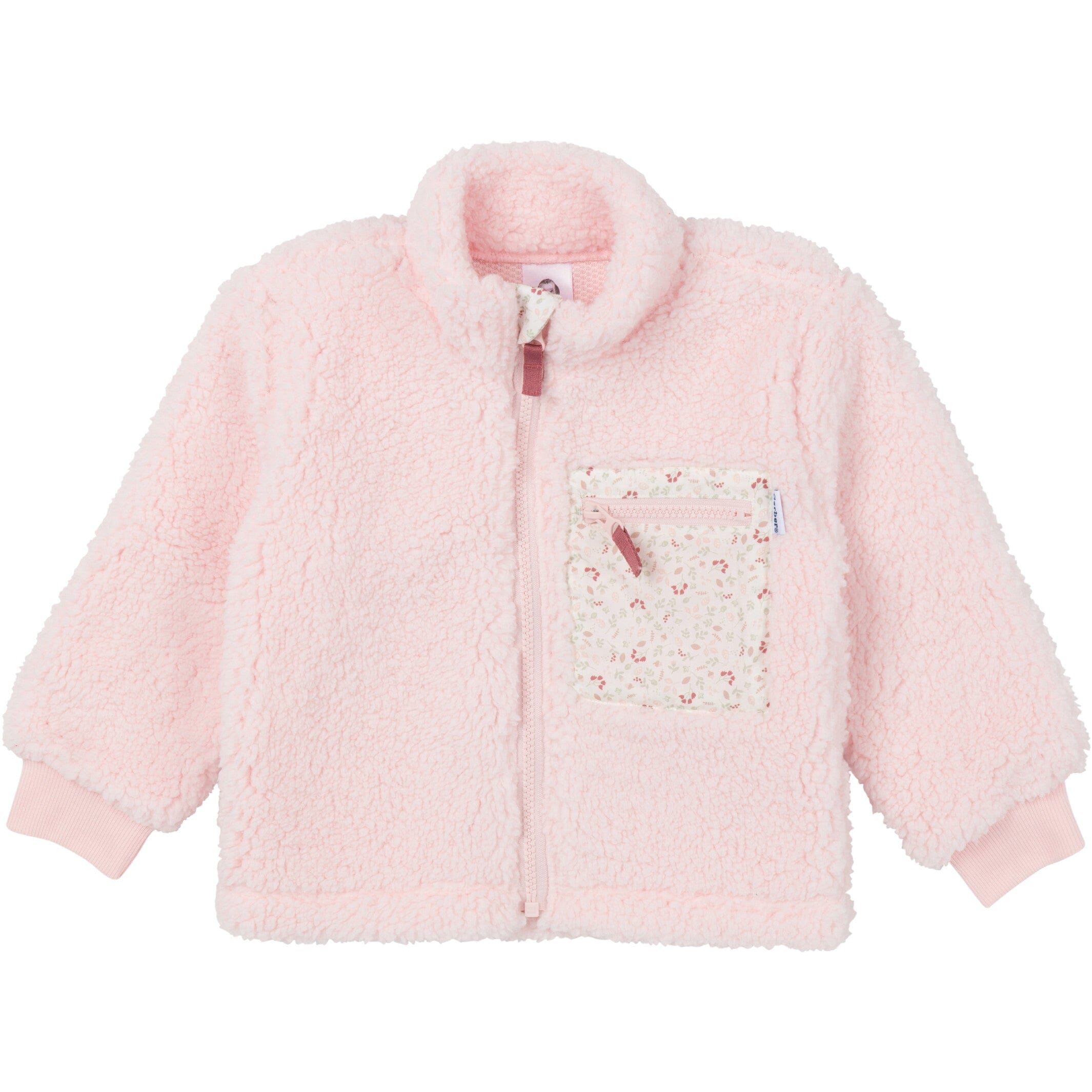 Toddler Girls Pink Sherpa Jacket