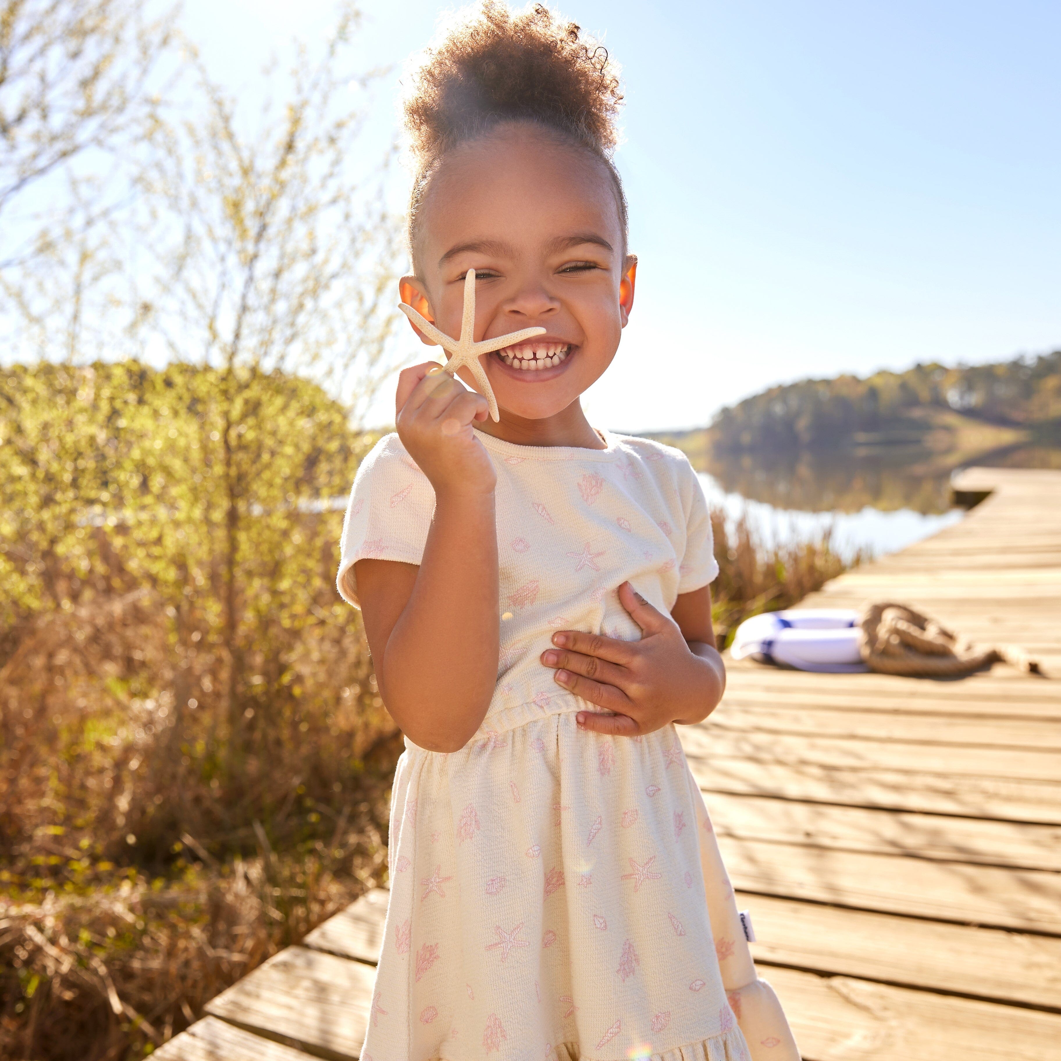 Toddler Girls Seashells Dress