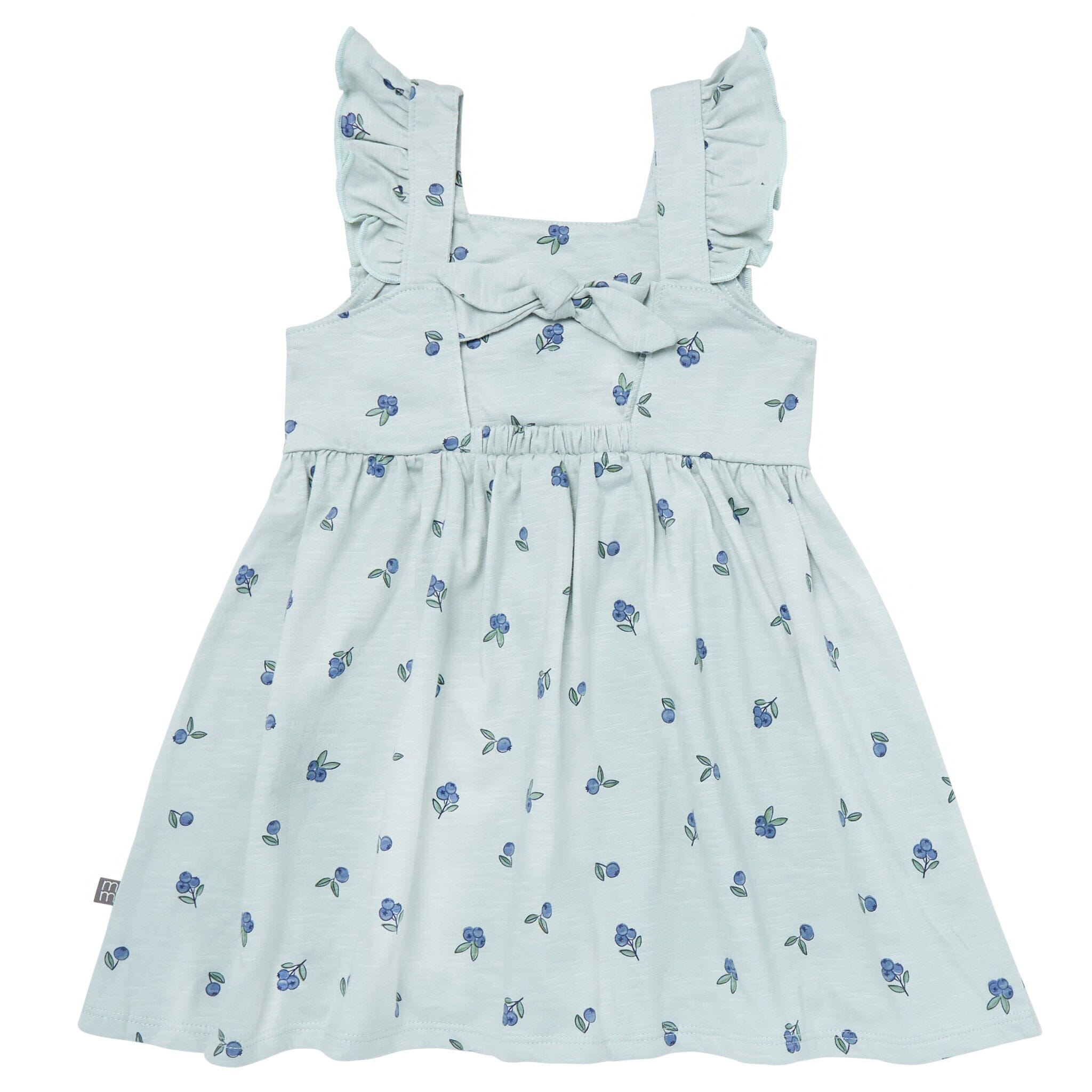 Infant & Toddler Girls Light Sky Blueberries Bow Back Dress