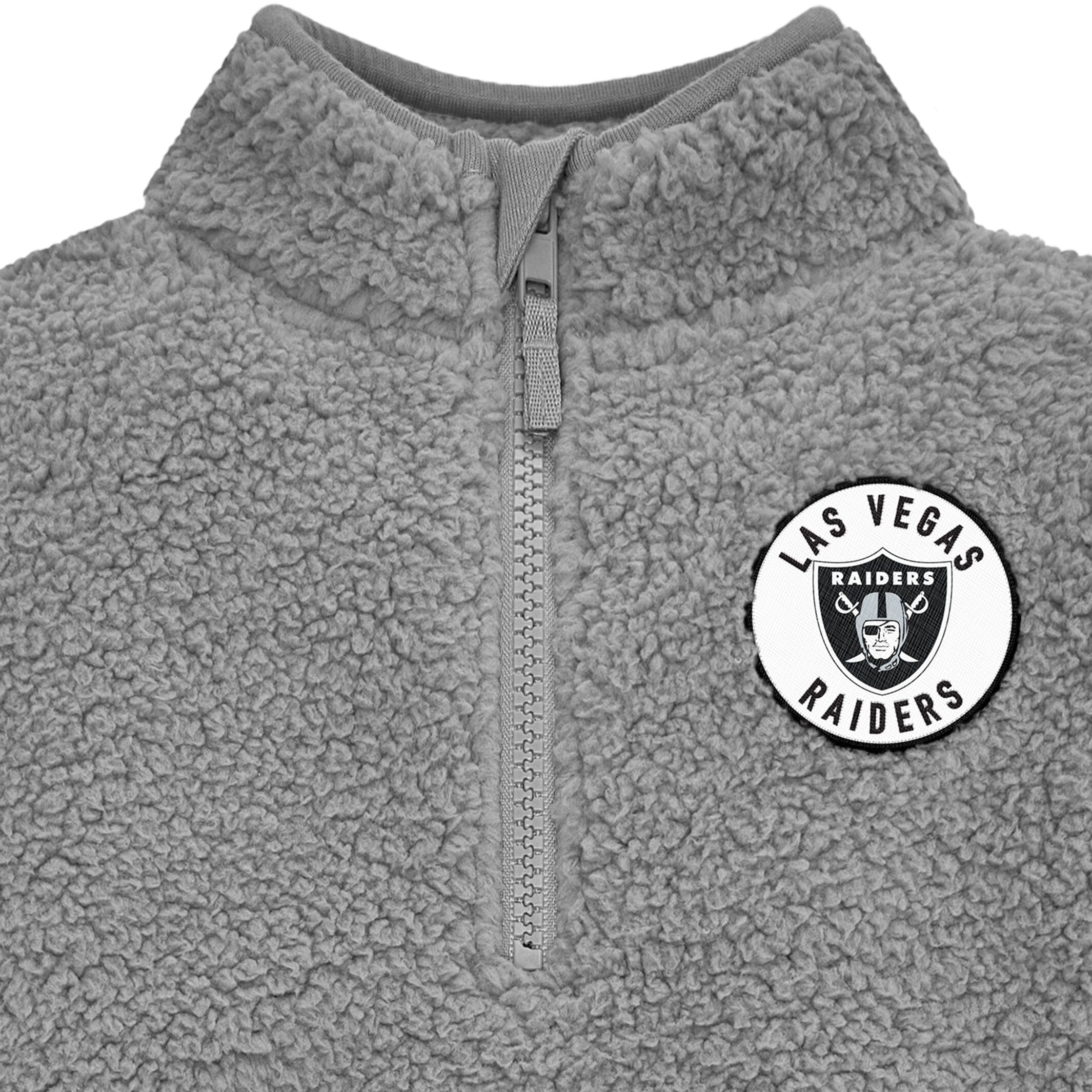 Infant & Toddler Las Vegas Raiders 1/4 Zip Sherpa Top