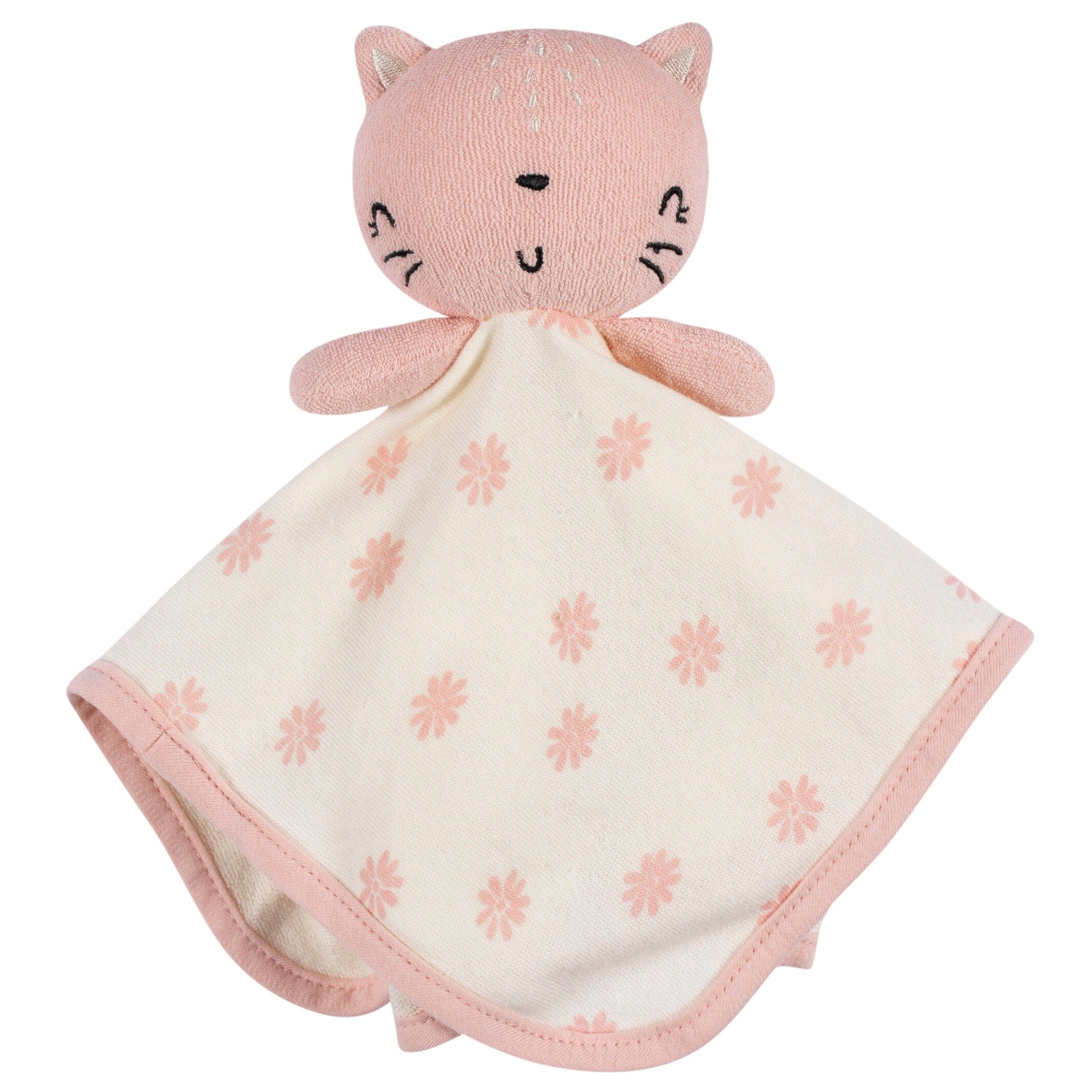 Baby Girls Kitty Floral Washcloth