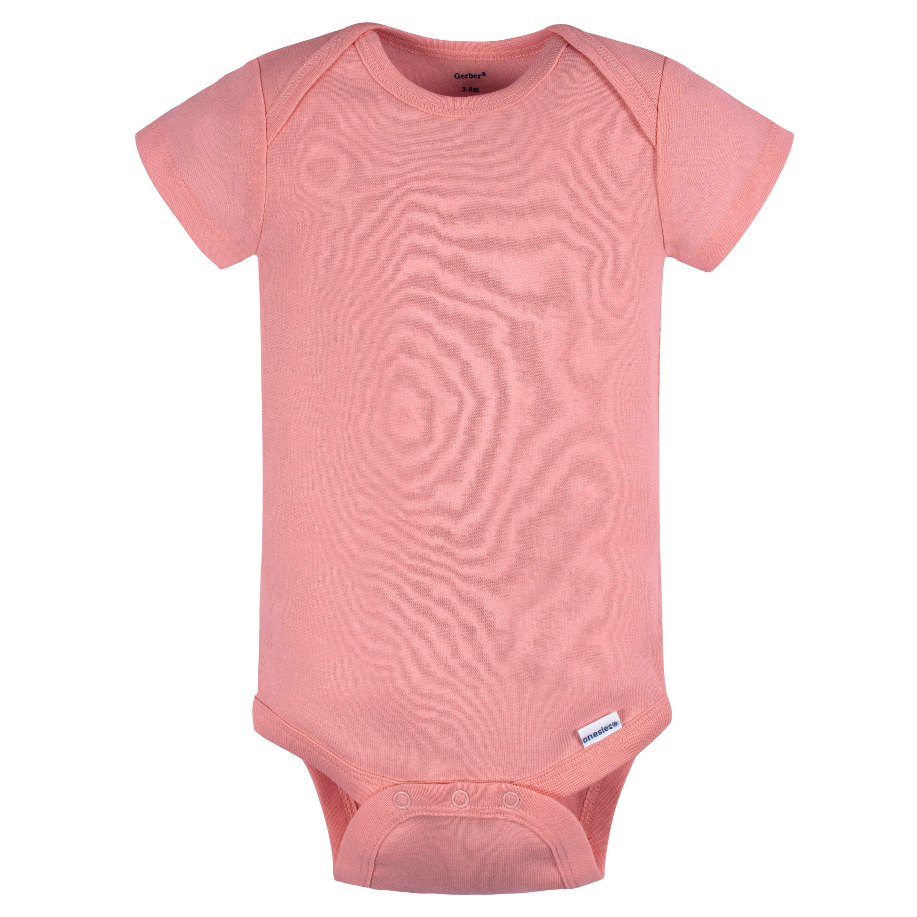 5-Pack Baby Neutral Blue/ Pink Short Sleeve Onesies Bodysuits