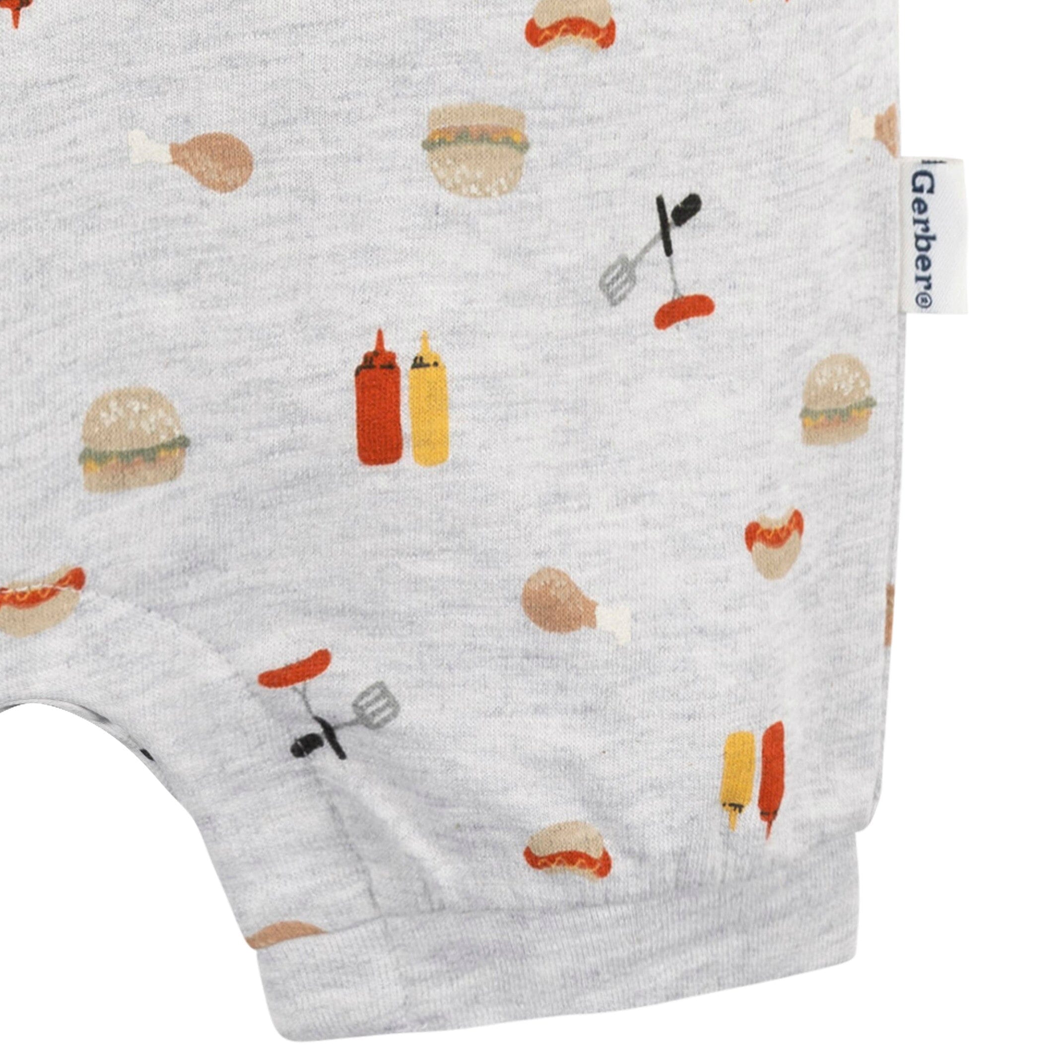 Baby Boys Barbeque Collared Romper