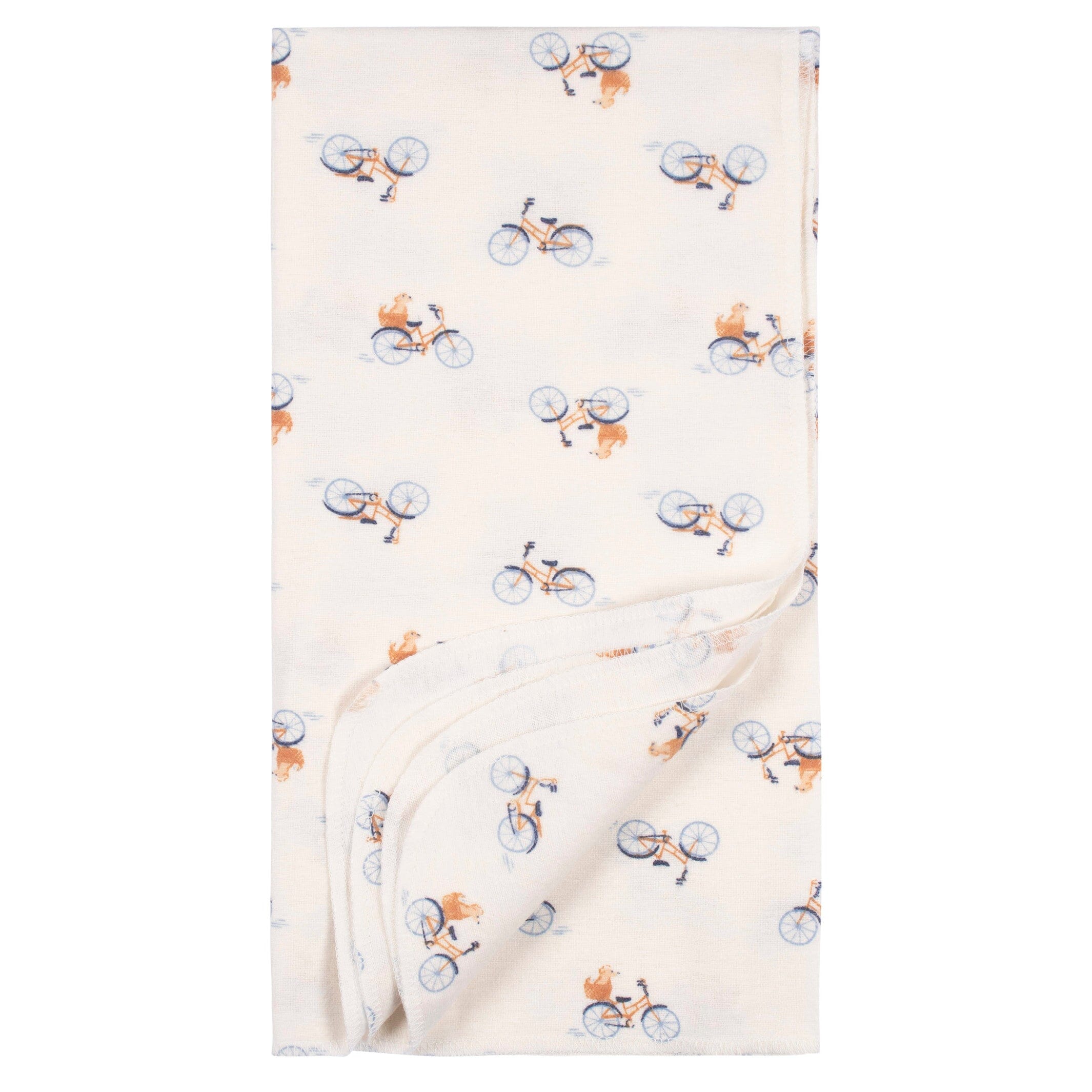 4-Pack Baby Boys Puppy Playground Flannel Blankets