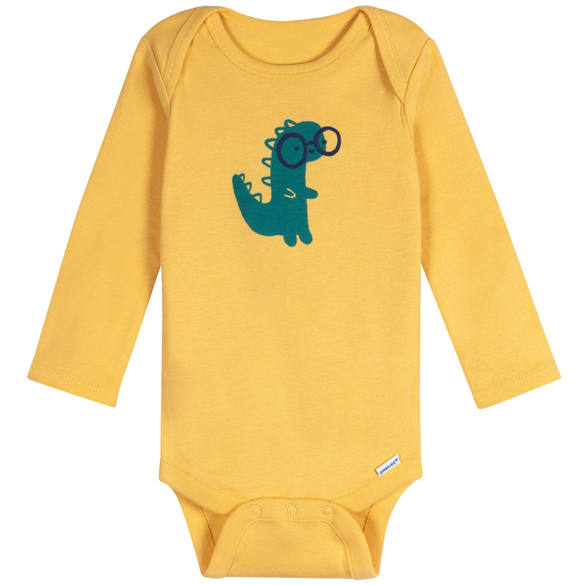 6-Pack Baby Boys Dinos Long Sleeve Onesies Bodysuits