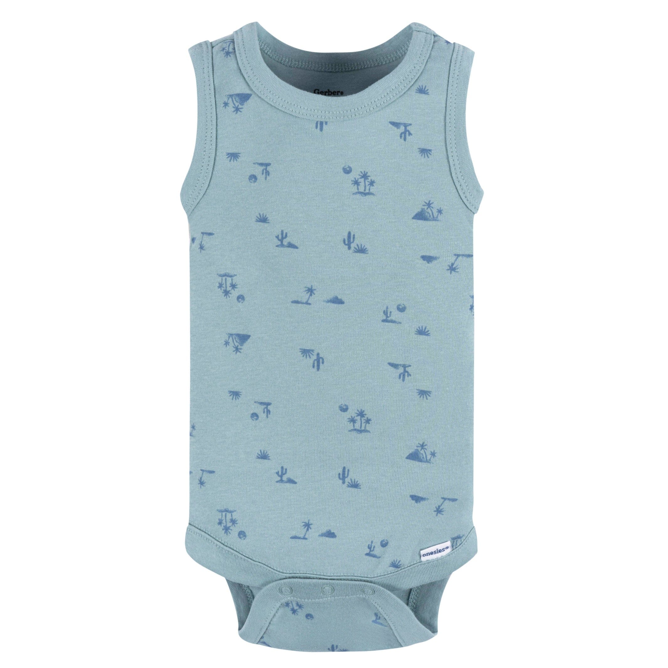 4-Pack Baby Boys Surfer Sleeveless Onesies Bodysuits