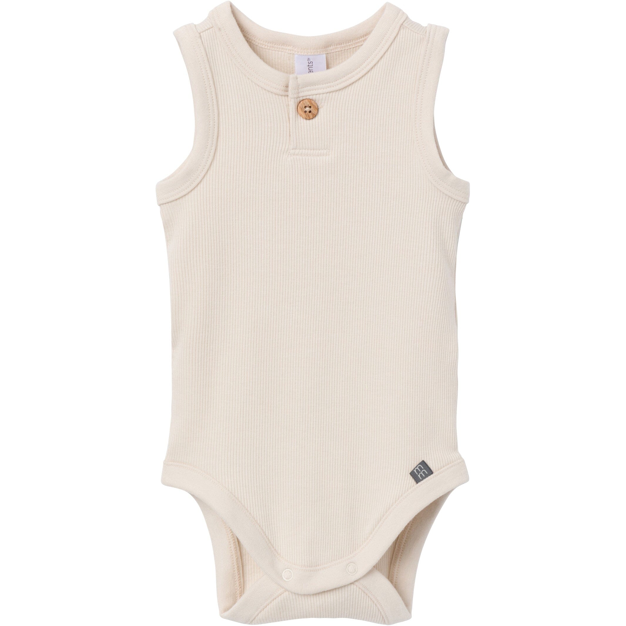 4-Piece Baby Boys Tan & Blue Bodysuits and Shorts Set