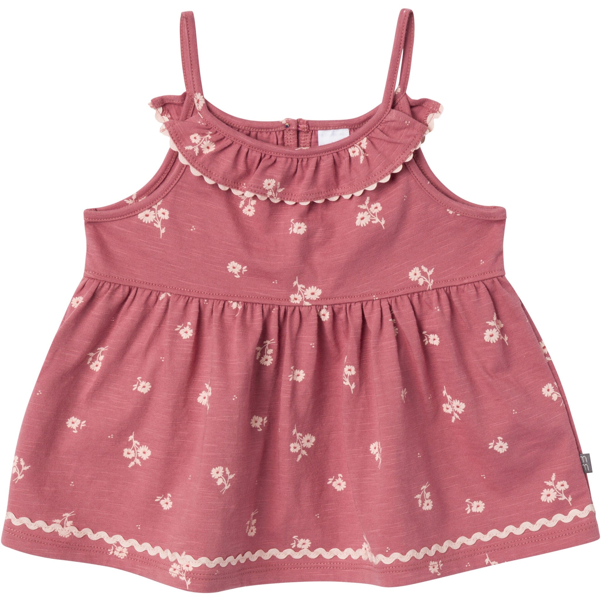 2-Piece Infant & Toddler Girls Medium Rose Bouquet Ruffle Top and Shorts Set