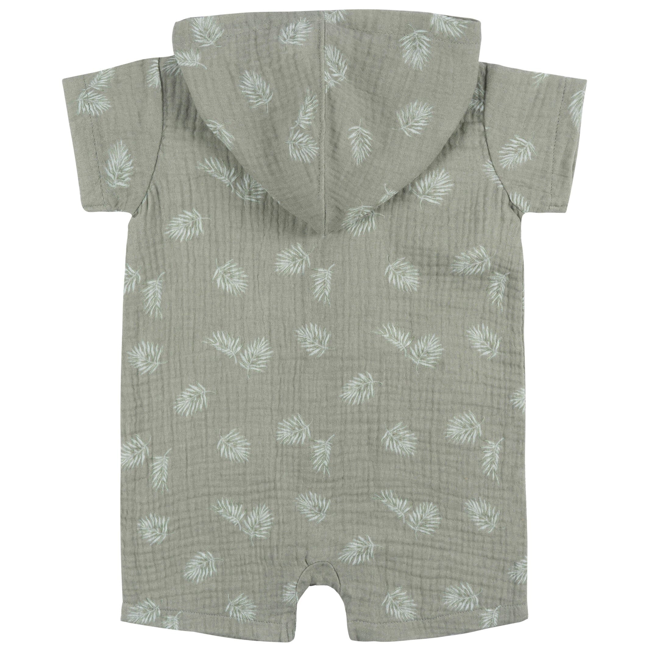 Baby Boys Palms Hooded Romper