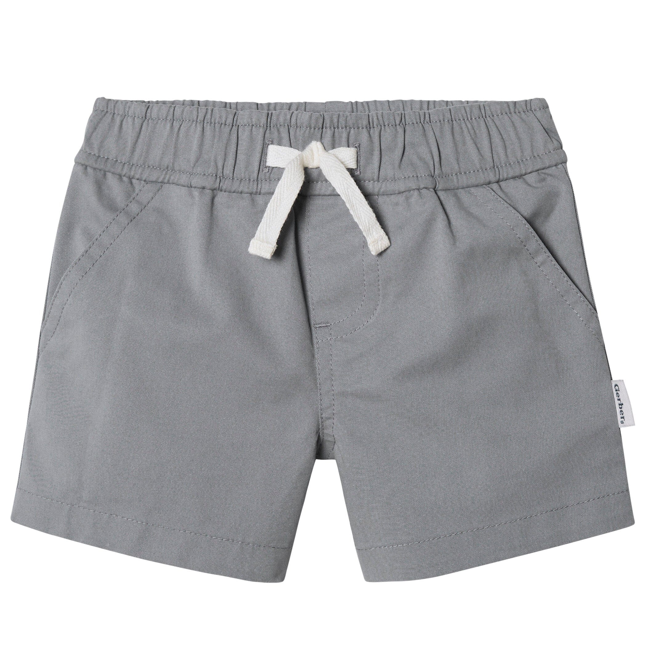 2-Pack Baby & Toddler Boys Grey and Blue Twill Shorts