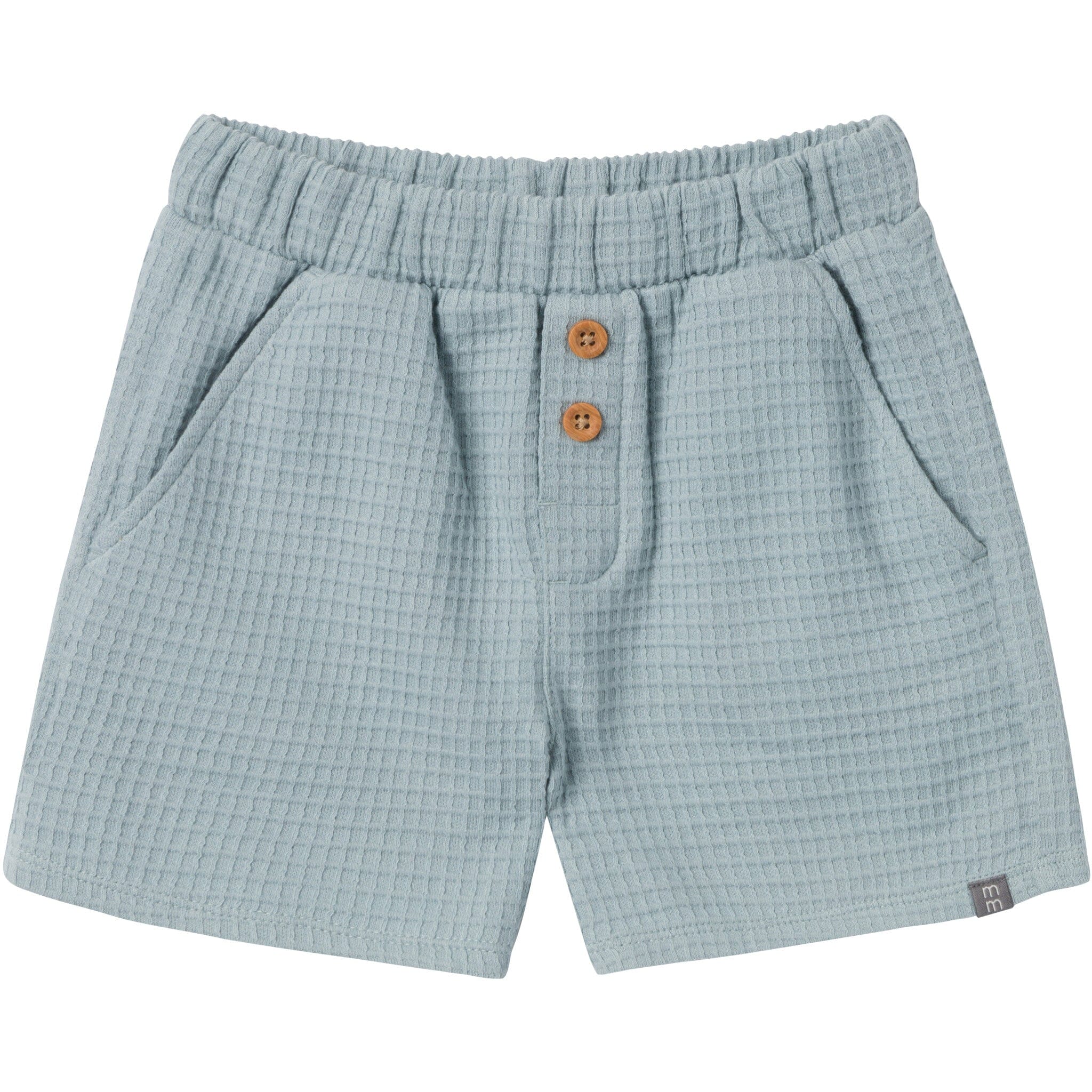 2-Piece Toddler Boys Medium Teal Johnny Collar and Shorts Set