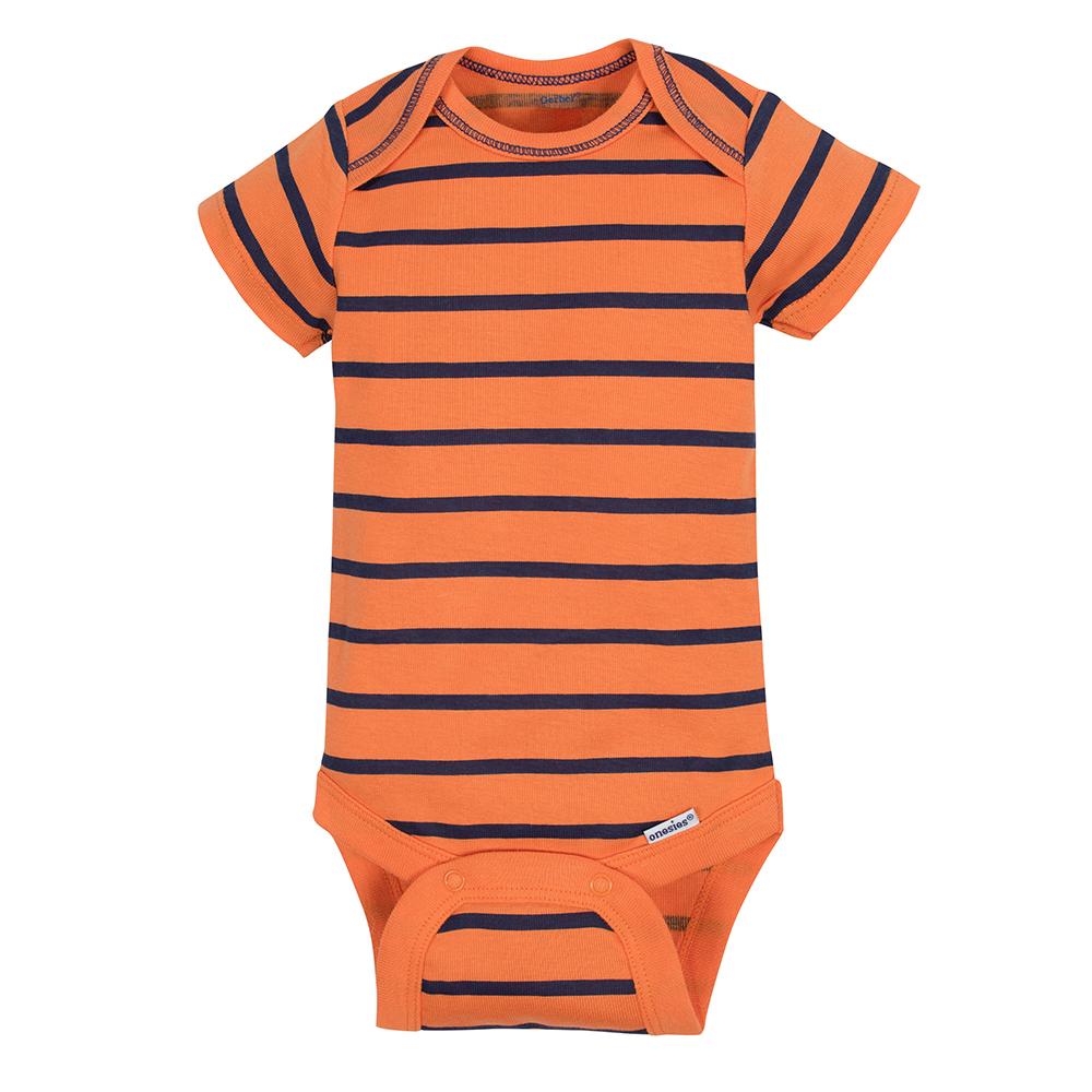 5-Pack Boys Tiger Short Sleeve Onesies Bodysuits