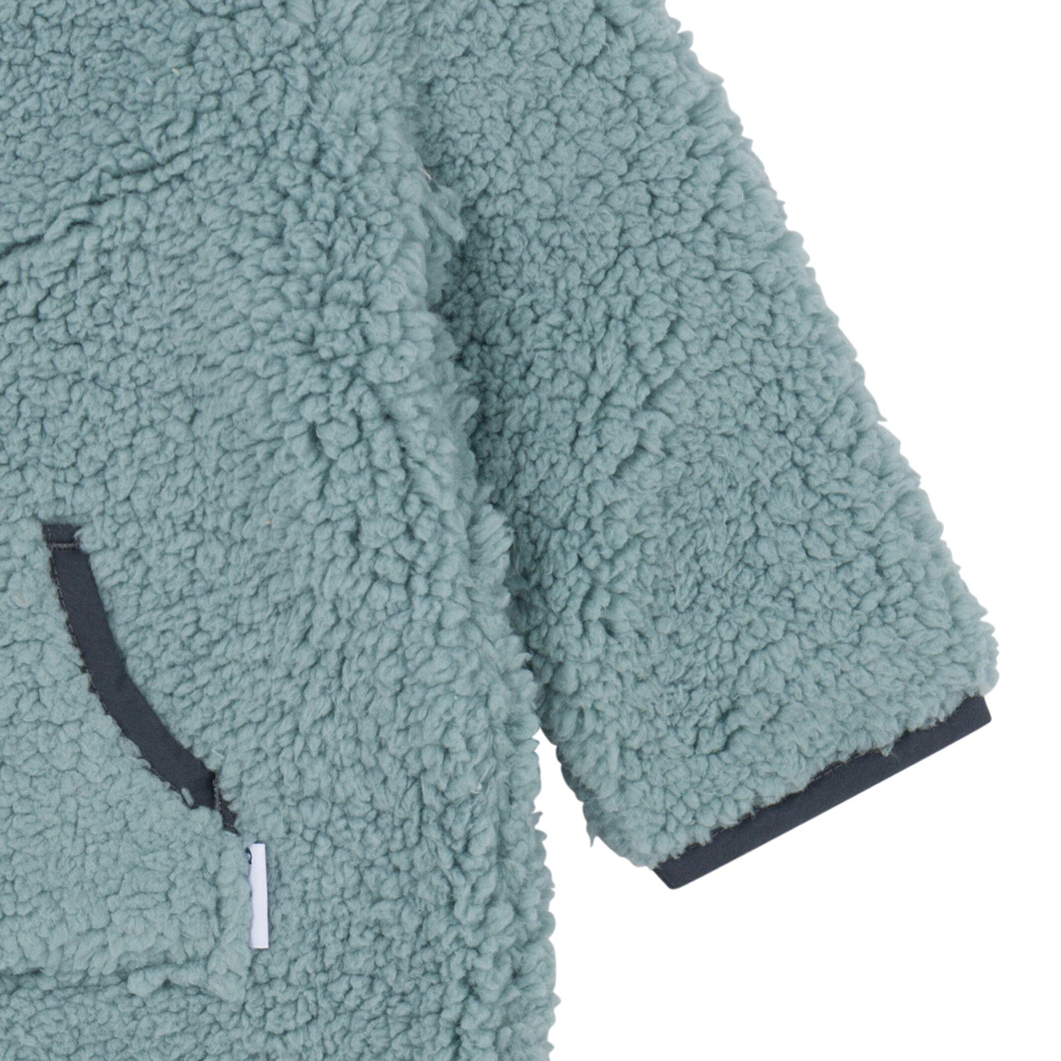 Baby Boys Blue Sherpa Romper