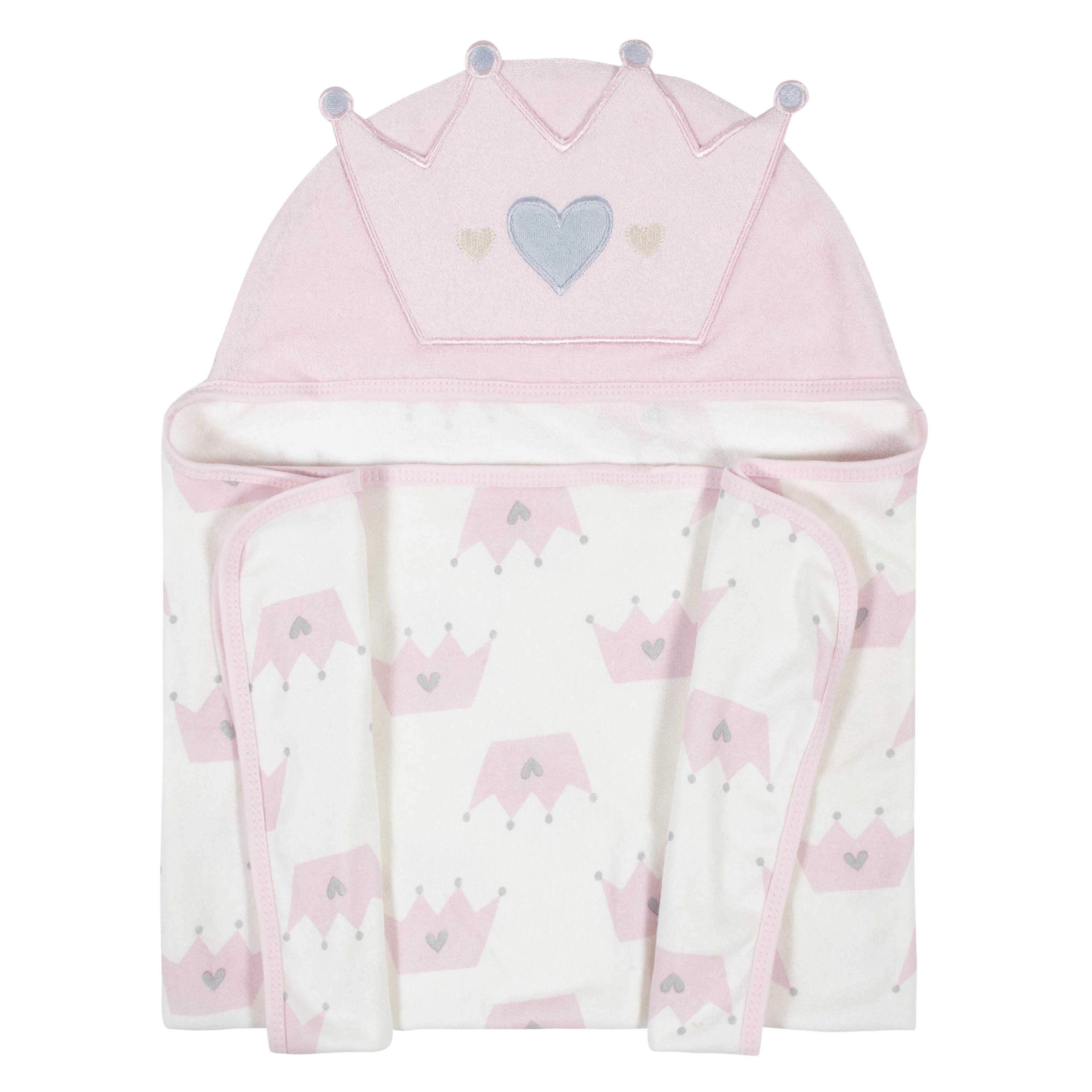 Baby Girls Princess Hooded Bath Wrap