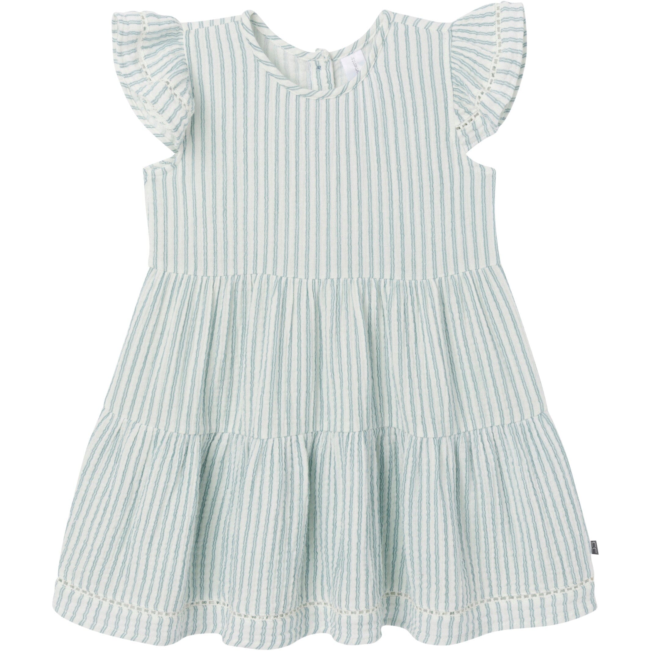 Mommy & Me Teal Stripe Gauze Dresses Bundle