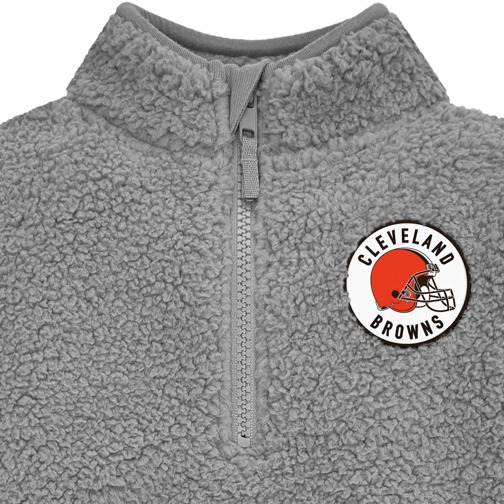 Infant & Toddler Cleveland Browns 1/4 Zip Sherpa Top