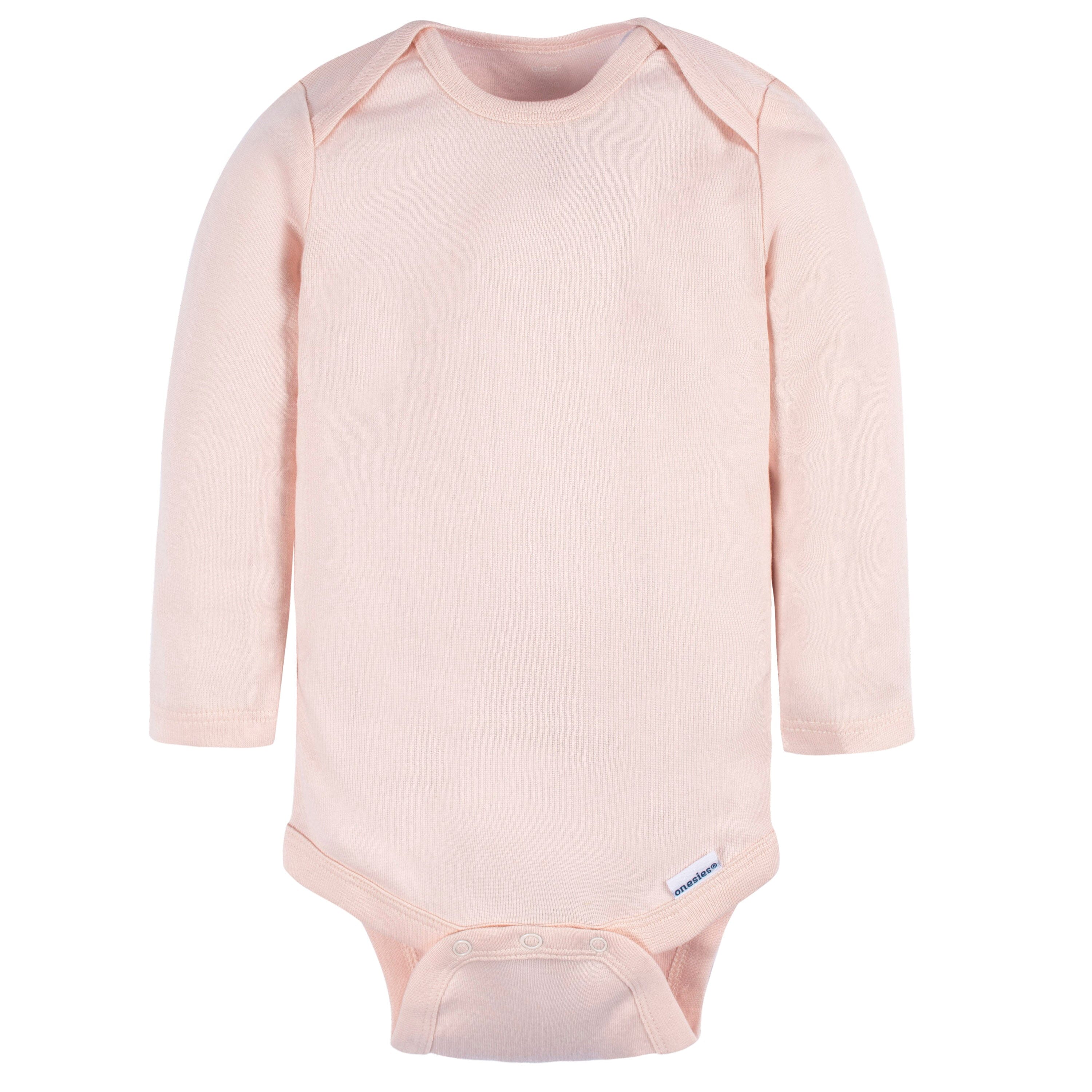 4-Pack Baby Neutral Blue/ Pink Long Sleeve Onesies Bodysuits