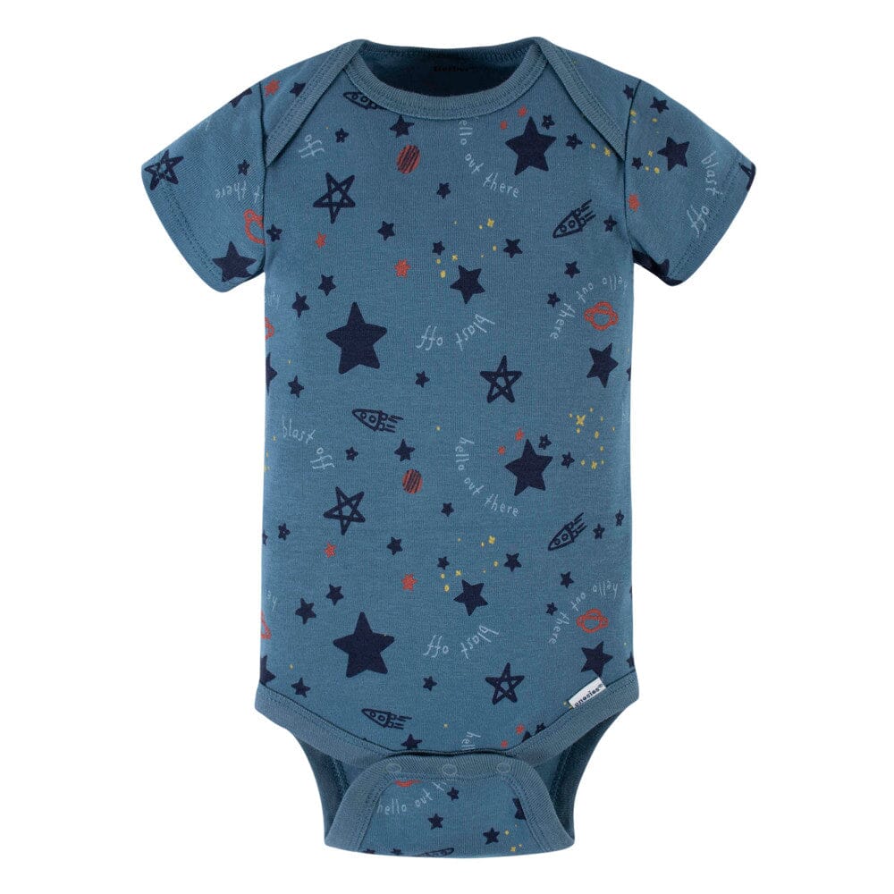 5-Pack Baby Boys Space Short Sleeve Onesies Bodysuits