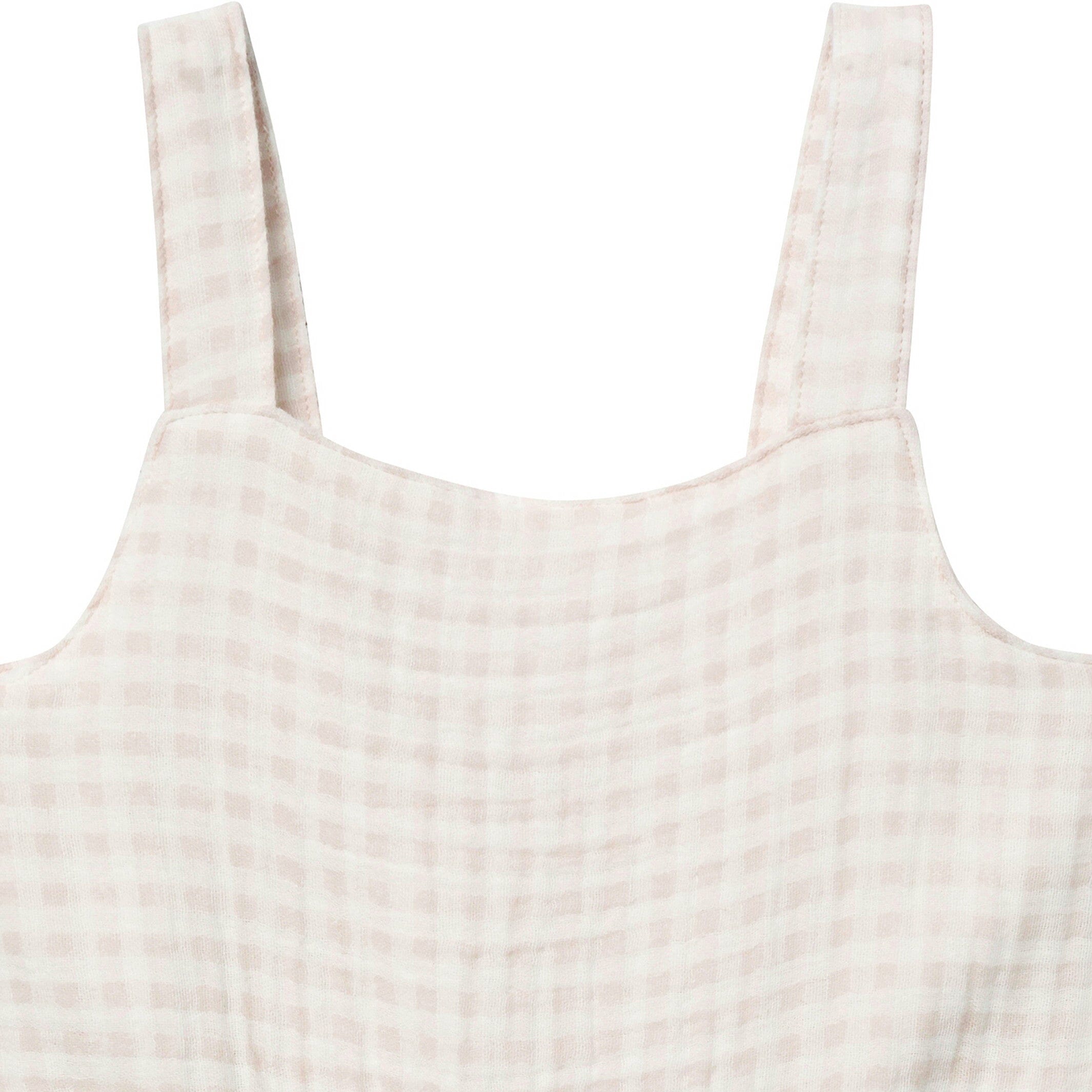 Mommy & Me Tan Gingham Gauze Dresses Bundle