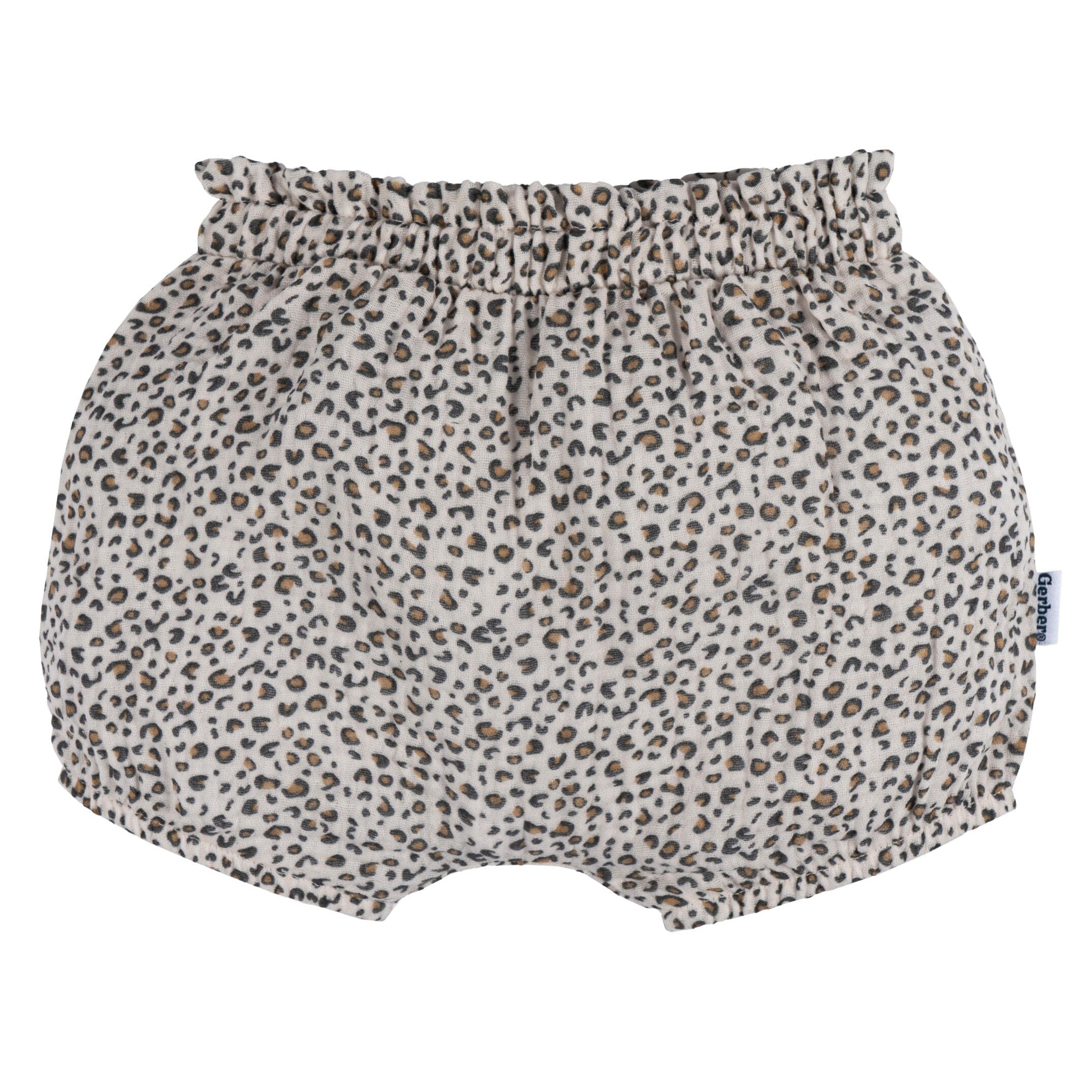 3-Pack Baby Girls Grey, Leopard, & Pink Gauze Bubble Shorts