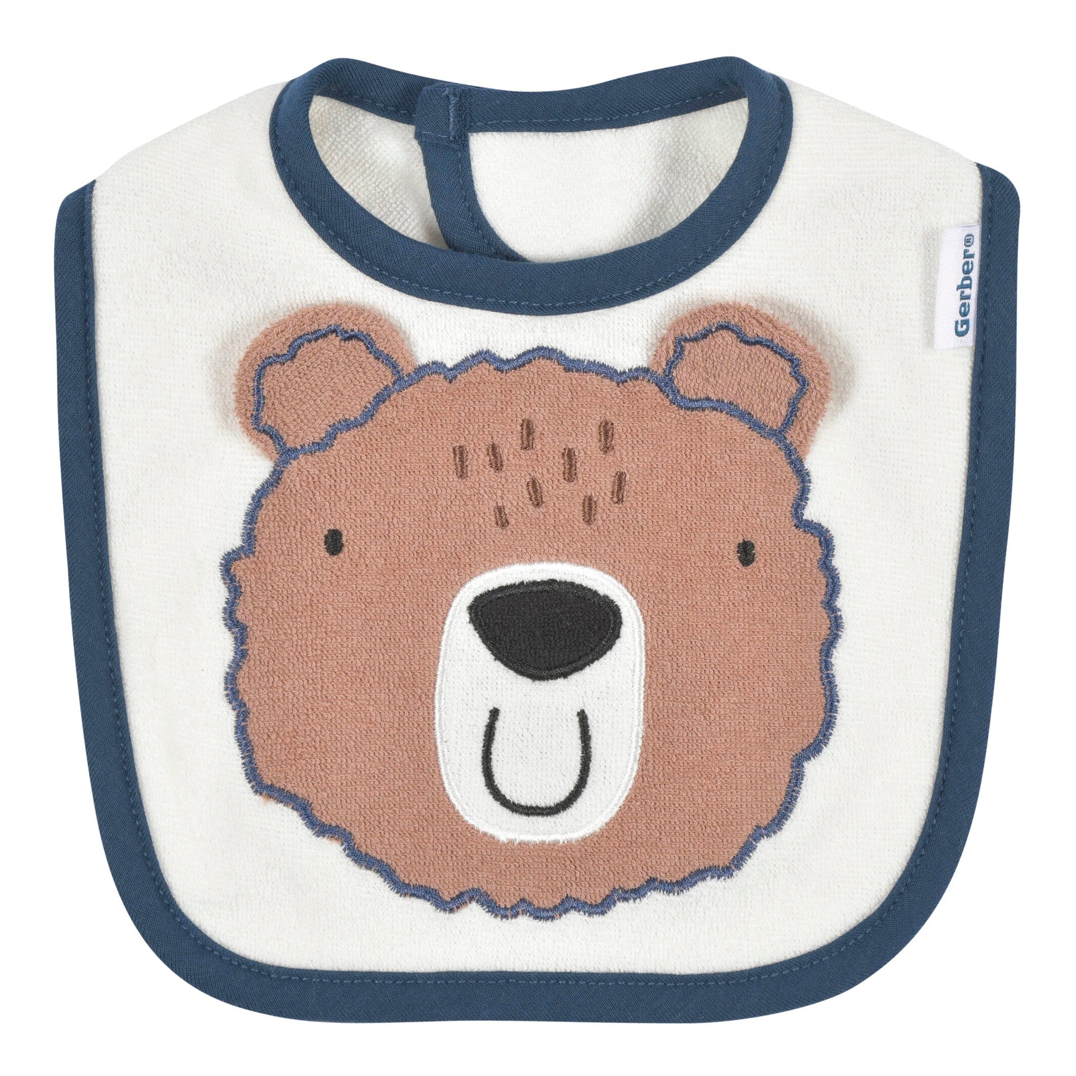 4-Pack Baby Boys Bear Dribbler Bibs