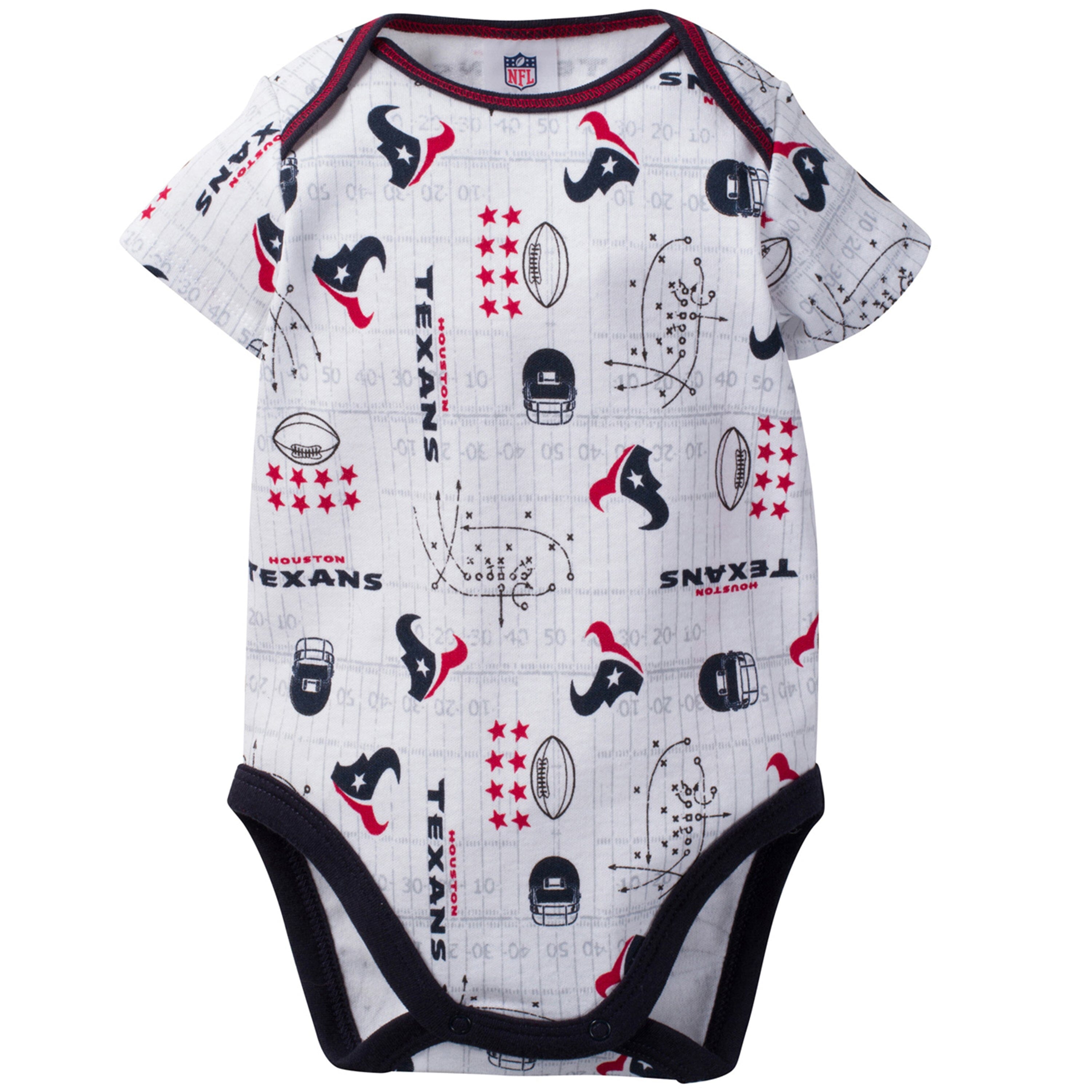 3-Piece Baby Boys Houston Texans Bodysuit, Bib, and Cap Set