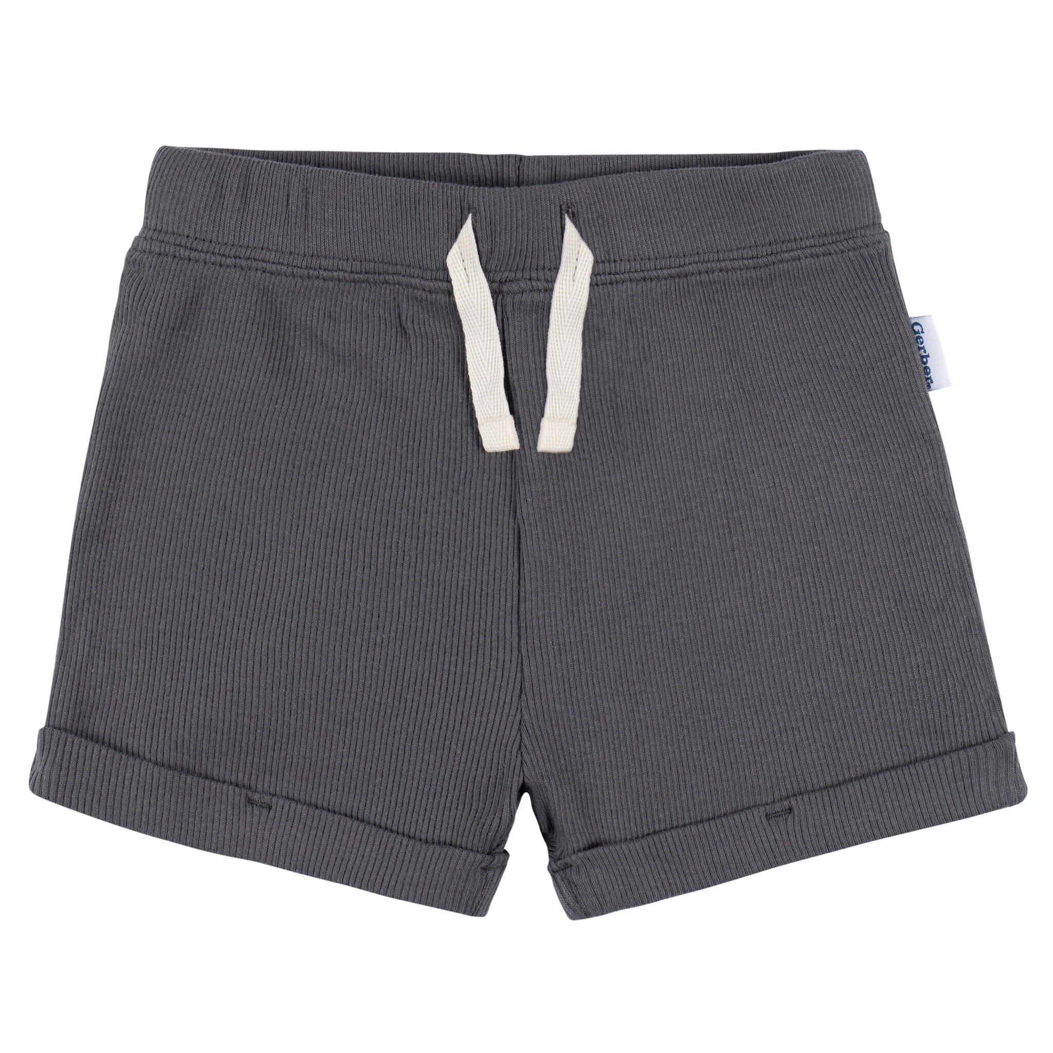 2-Pack Baby Boys Dark Grey Bodysuit and Shorts Set