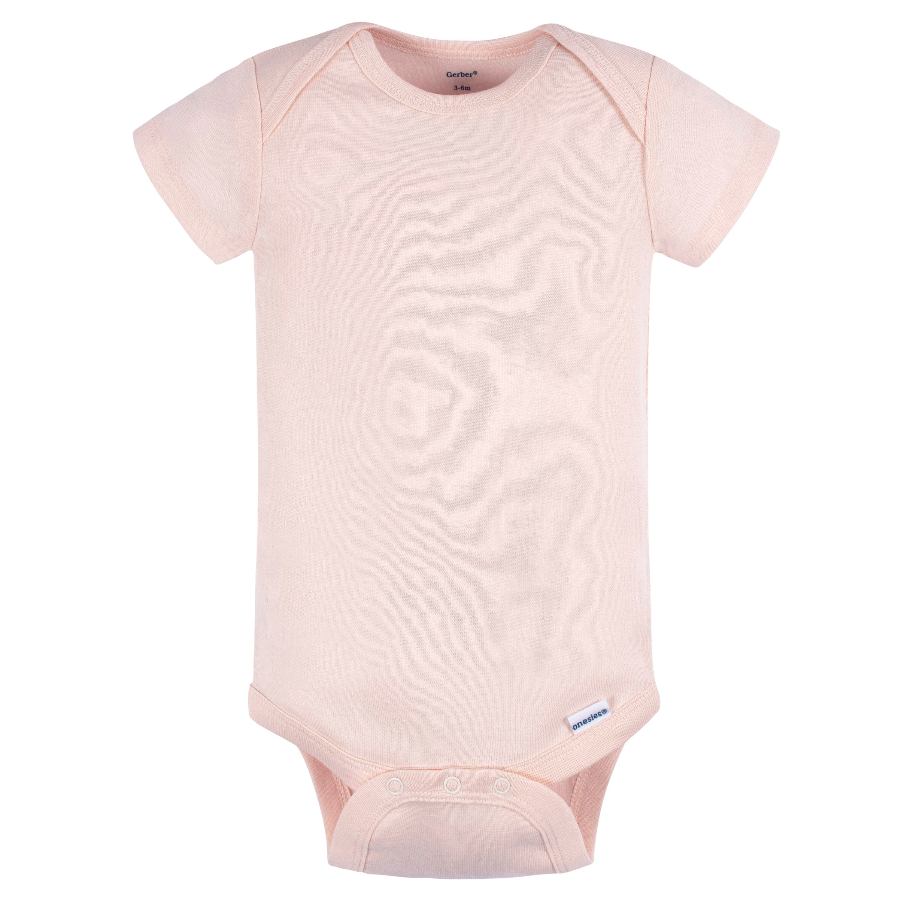 5-Pack Baby Neutral Blue/ Pink Short Sleeve Onesies Bodysuits