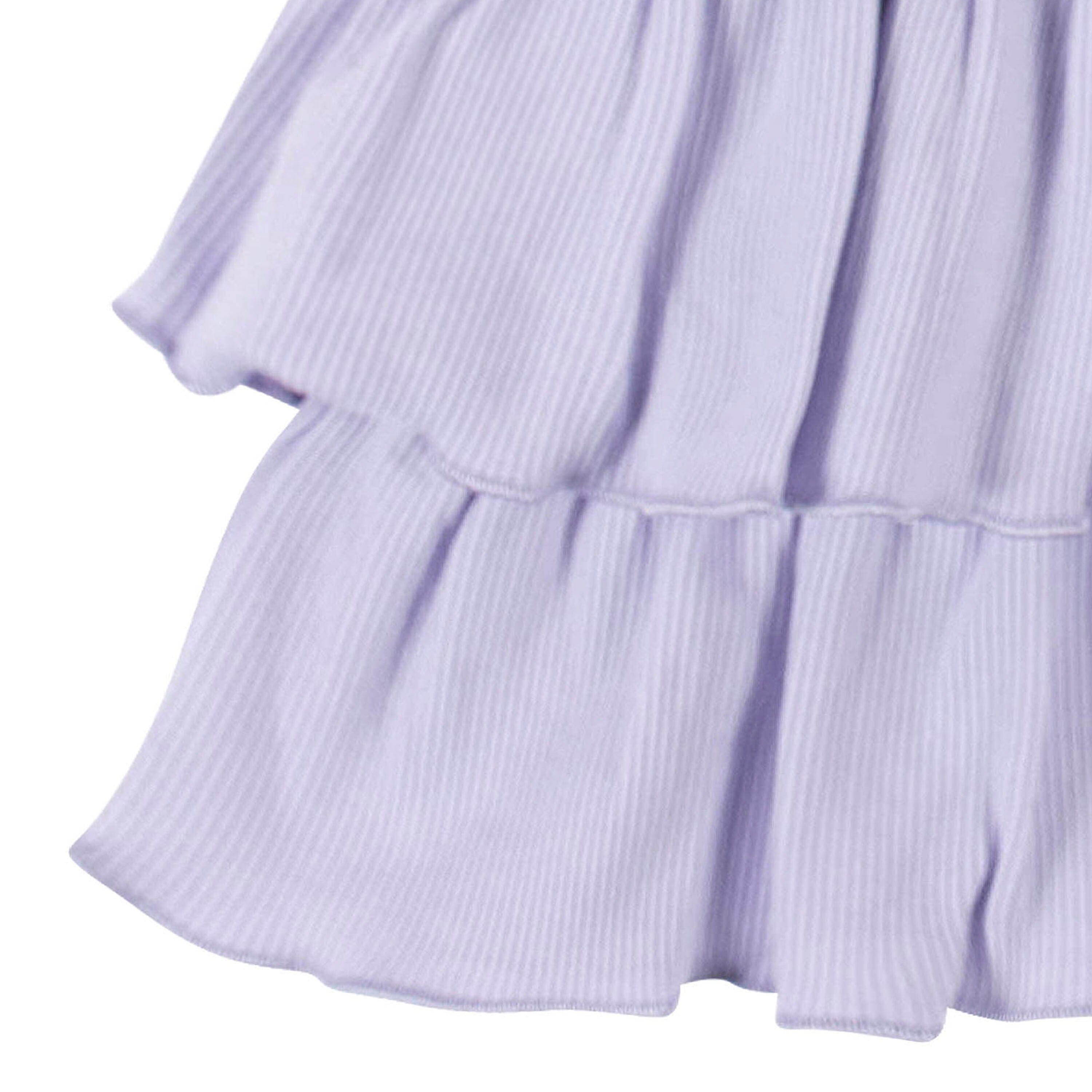 2-Piece Baby Girls Purple Dress & Diaper Cover