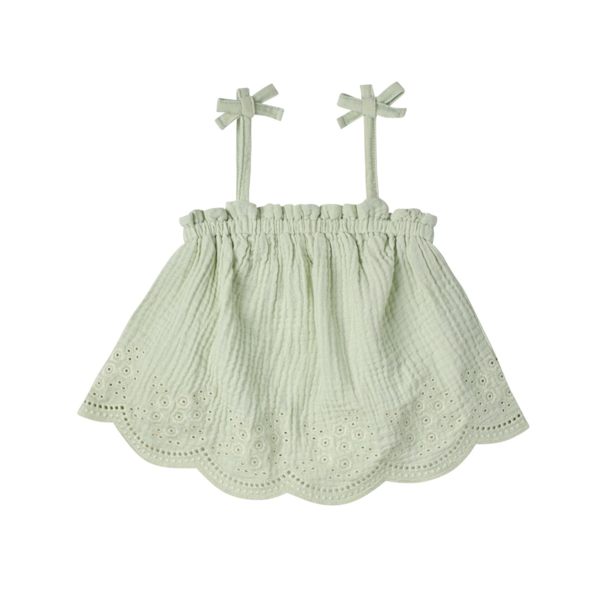 2-Piece Infant & Toddler Girls Mint Top & Short Set