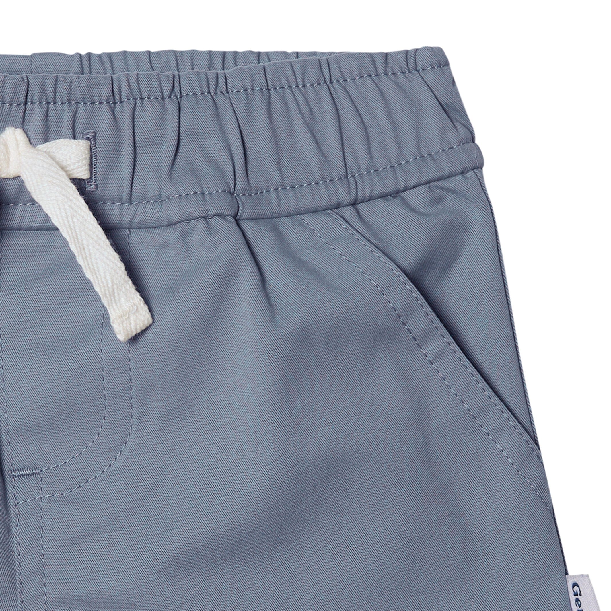 2-Pack Baby & Toddler Boys Grey and Blue Twill Shorts