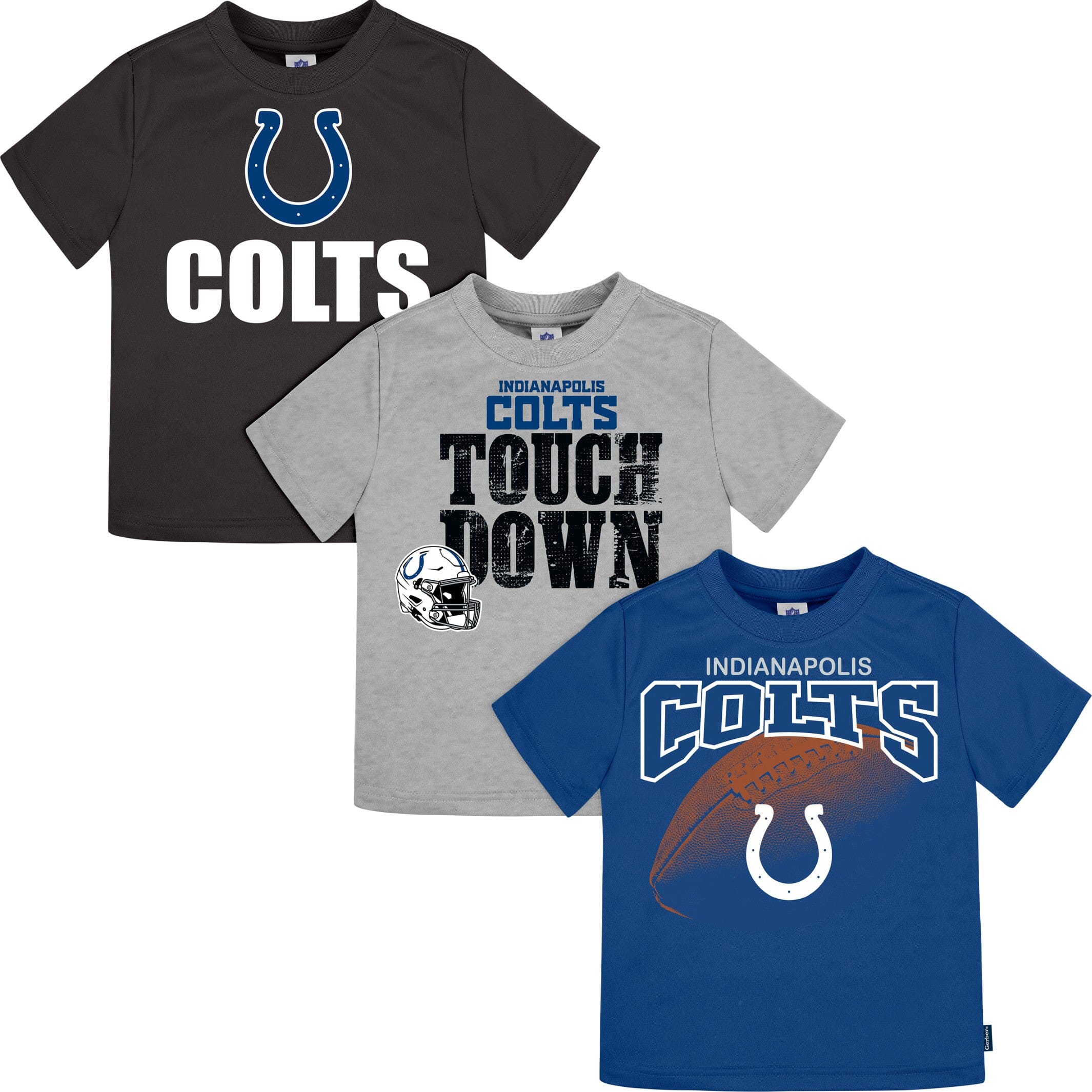 3-Pack Infant & Toddler Boys Colts Short Sleeve Tees