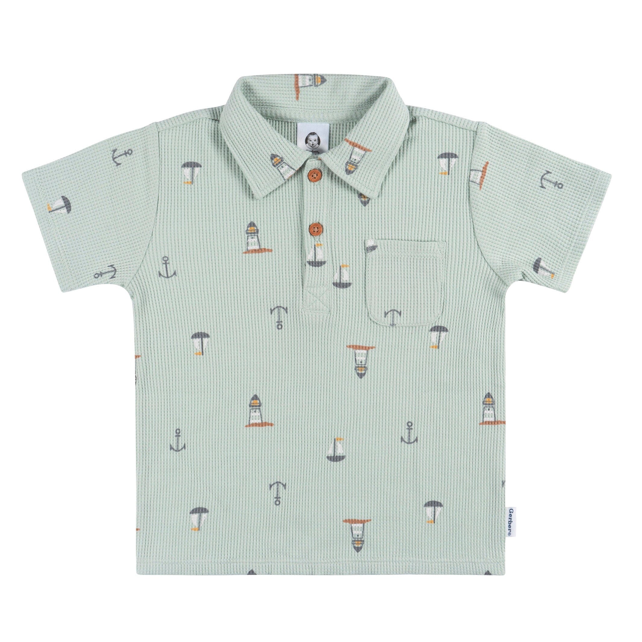 2-Piece Toddler Boys Sea Scene Shirt & Shorts Set