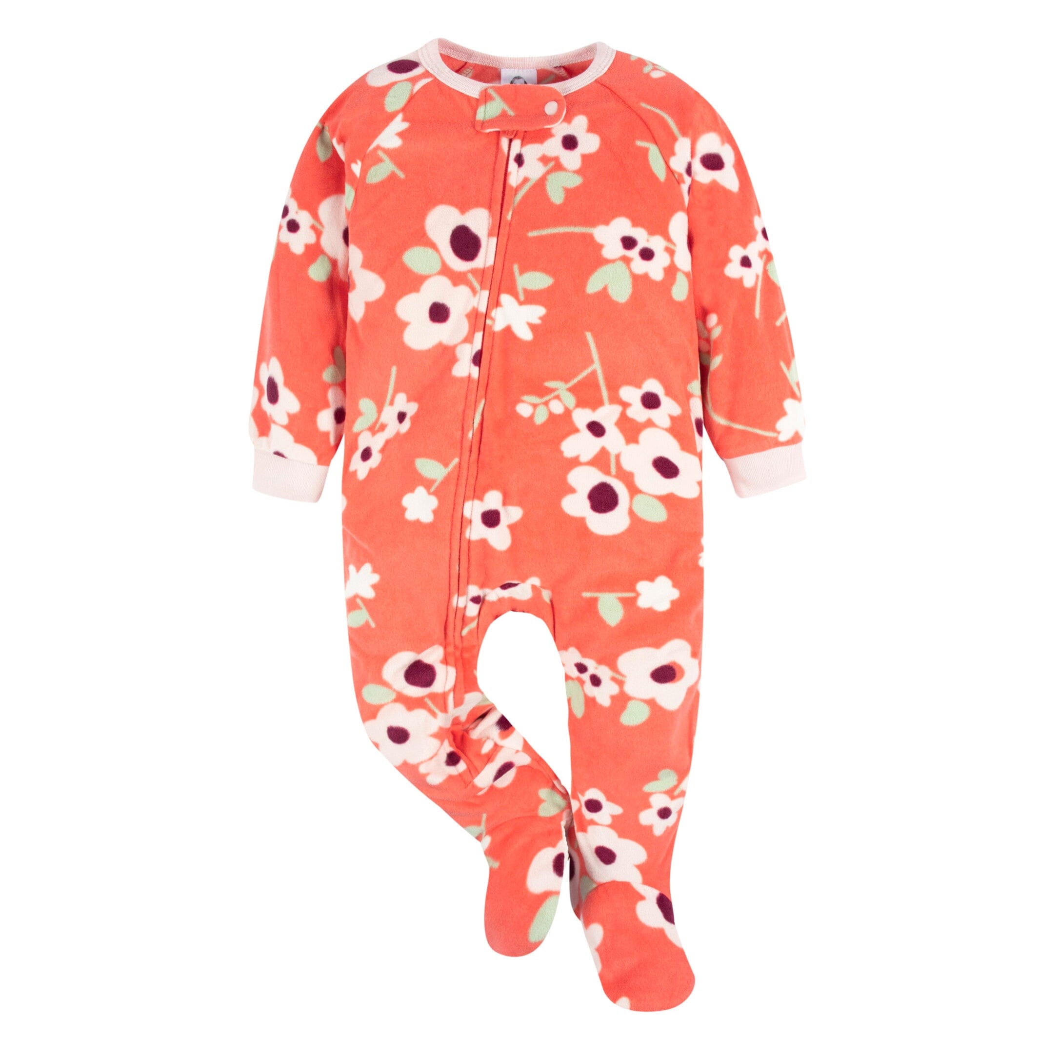 2-Pack Baby & Toddler Girls Flower Toss Fleece Pajamas