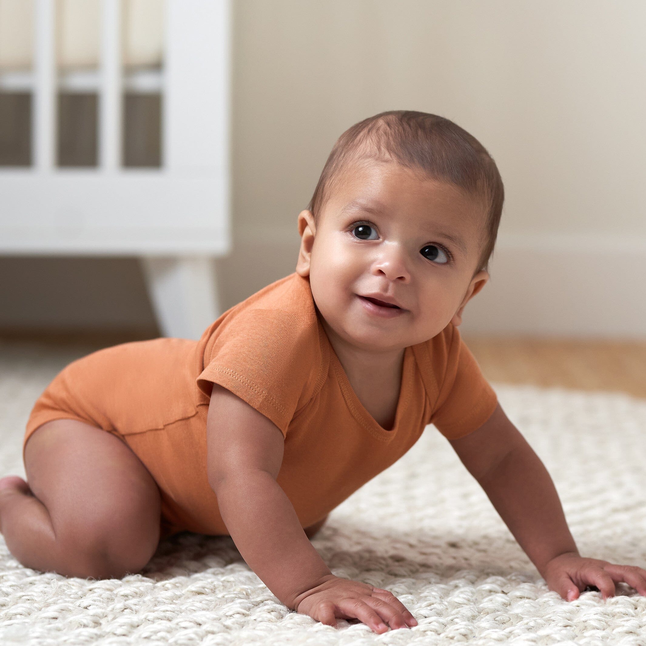 5-Pack Baby Neutral Green/ Brown Short Sleeve Onesies Bodysuits