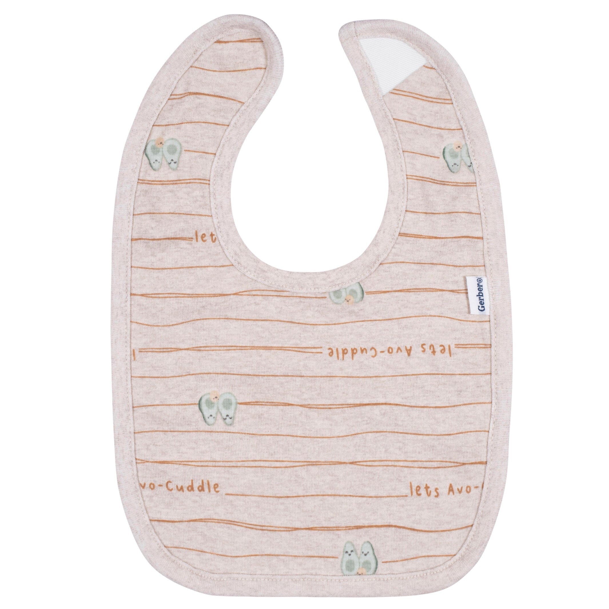 3-Piece Baby Neutral Avo-Cuddle Bibs & Burpcloth Set